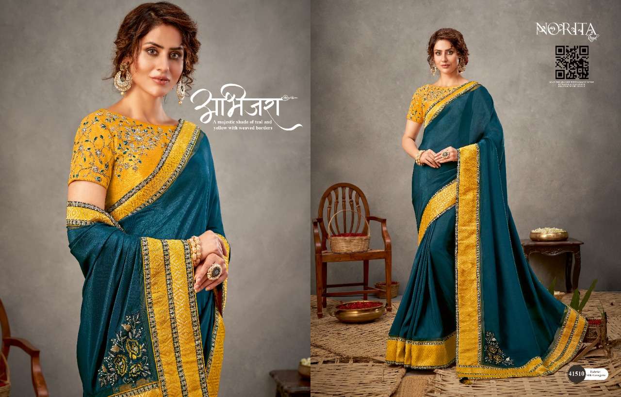 NORITA ARINYA BY MAHOTSAV 41508 TO 41522 SERIES INDIAN TRADITIONAL WEAR COLLECTION BEAUTIFUL STYLISH FANCY COLORFUL PARTY WEAR & OCCASIONAL WEAR FANCY SAREES AT WHOLESALE PRICE