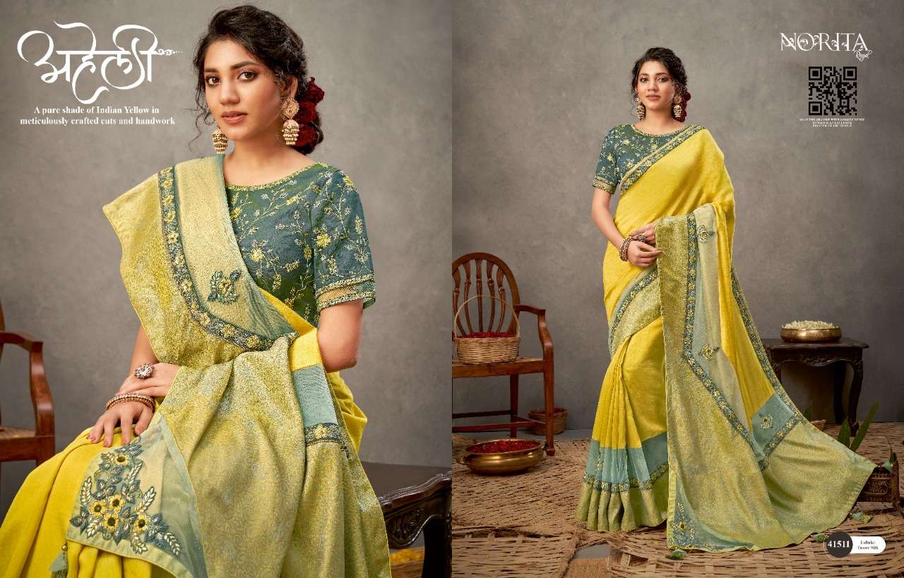 NORITA ARINYA BY MAHOTSAV 41508 TO 41522 SERIES INDIAN TRADITIONAL WEAR COLLECTION BEAUTIFUL STYLISH FANCY COLORFUL PARTY WEAR & OCCASIONAL WEAR FANCY SAREES AT WHOLESALE PRICE