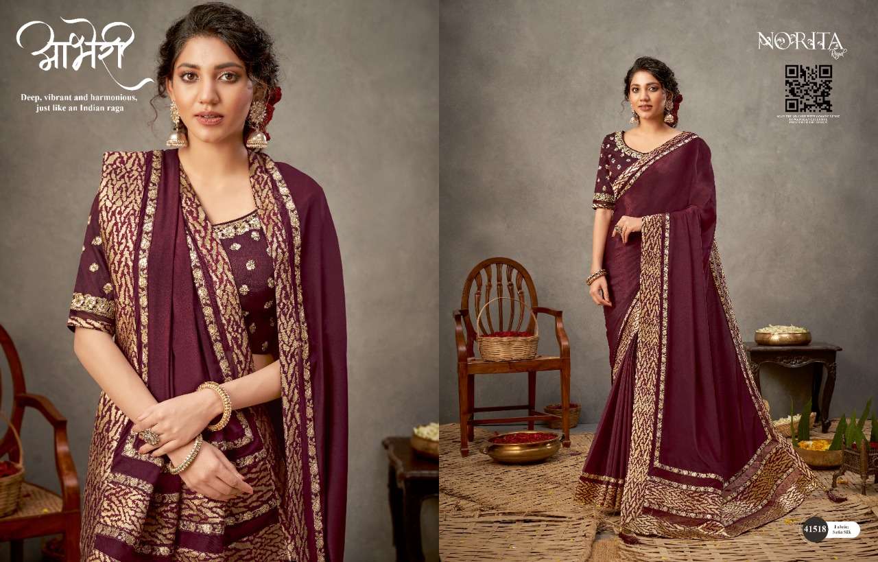 NORITA ARINYA BY MAHOTSAV 41508 TO 41522 SERIES INDIAN TRADITIONAL WEAR COLLECTION BEAUTIFUL STYLISH FANCY COLORFUL PARTY WEAR & OCCASIONAL WEAR FANCY SAREES AT WHOLESALE PRICE