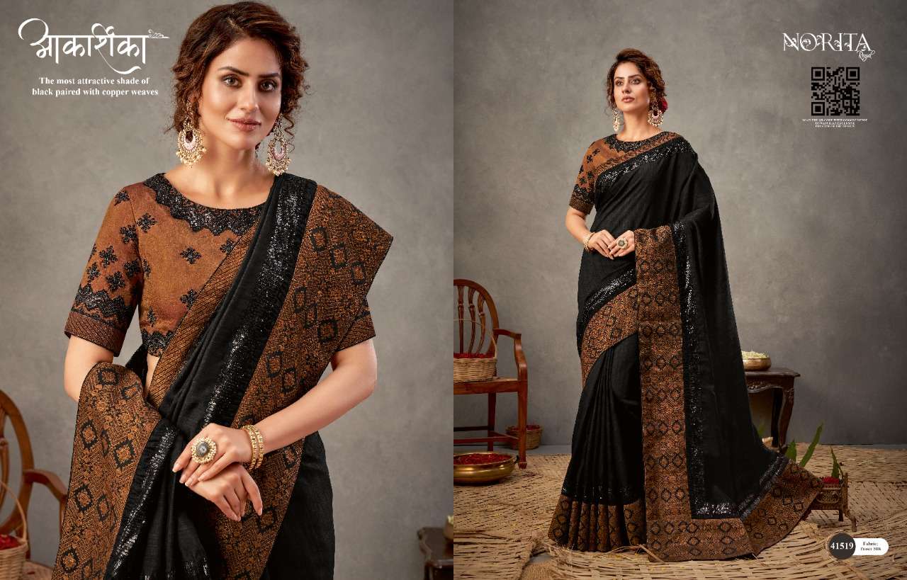 NORITA ARINYA BY MAHOTSAV 41508 TO 41522 SERIES INDIAN TRADITIONAL WEAR COLLECTION BEAUTIFUL STYLISH FANCY COLORFUL PARTY WEAR & OCCASIONAL WEAR FANCY SAREES AT WHOLESALE PRICE