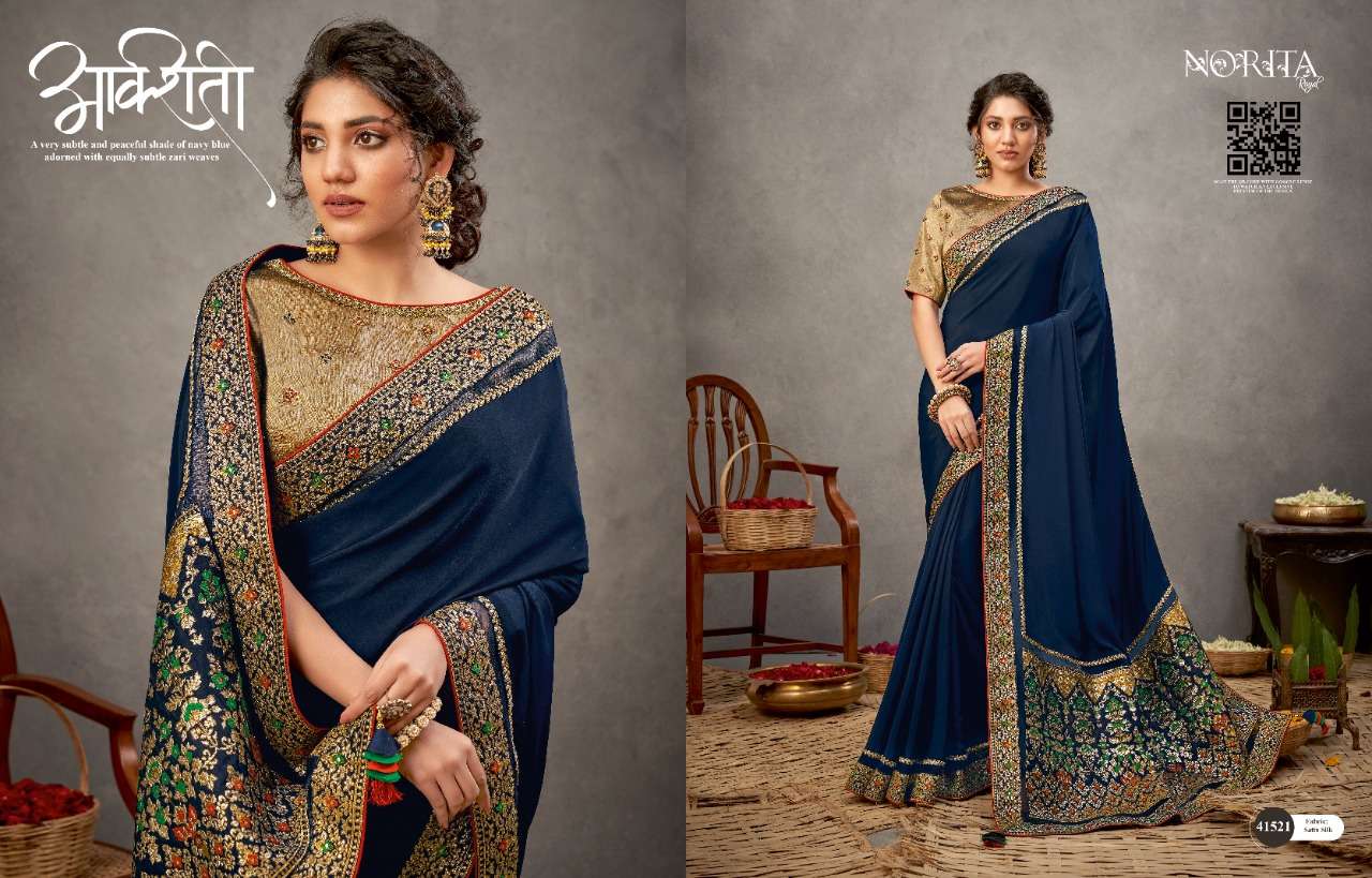 NORITA ARINYA BY MAHOTSAV 41508 TO 41522 SERIES INDIAN TRADITIONAL WEAR COLLECTION BEAUTIFUL STYLISH FANCY COLORFUL PARTY WEAR & OCCASIONAL WEAR FANCY SAREES AT WHOLESALE PRICE