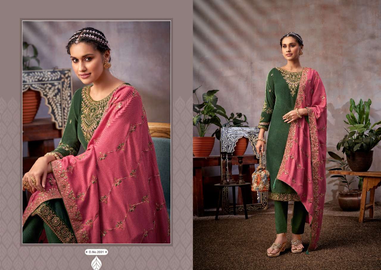 REHNUMA VOL-2 BY ZSM 2001 TO 2006 SERIES BEAUTIFUL STYLISH SUITS FANCY COLORFUL CASUAL WEAR & ETHNIC WEAR & READY TO WEAR PURE VELVET DRESSES AT WHOLESALE PRICE