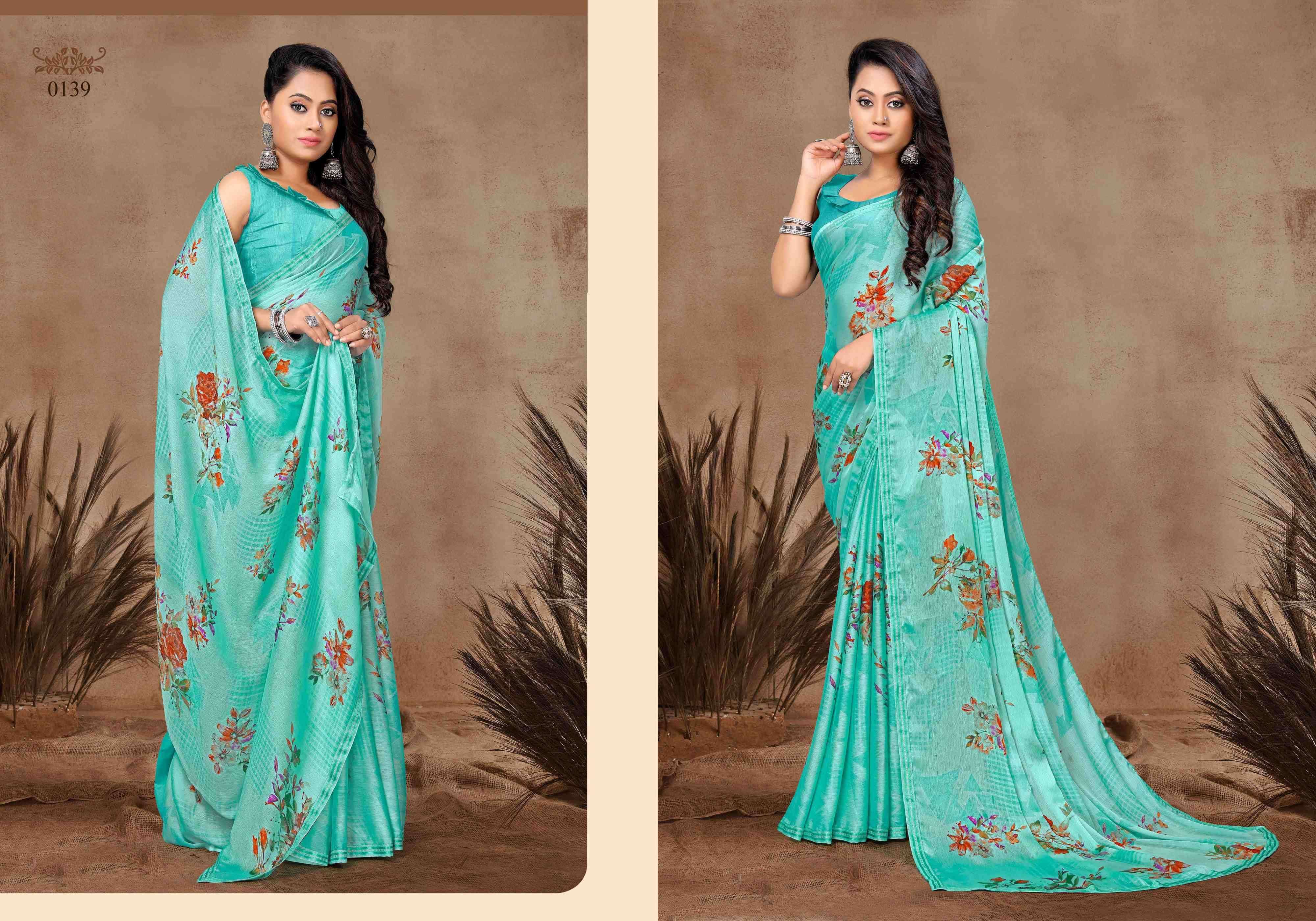 KASHMIRA BY BARGAD INDIAN TRADITIONAL WEAR COLLECTION BEAUTIFUL STYLISH FANCY COLORFUL PARTY WEAR & OCCASIONAL WEAR CHIFFON SAREES AT WHOLESALE PRICE