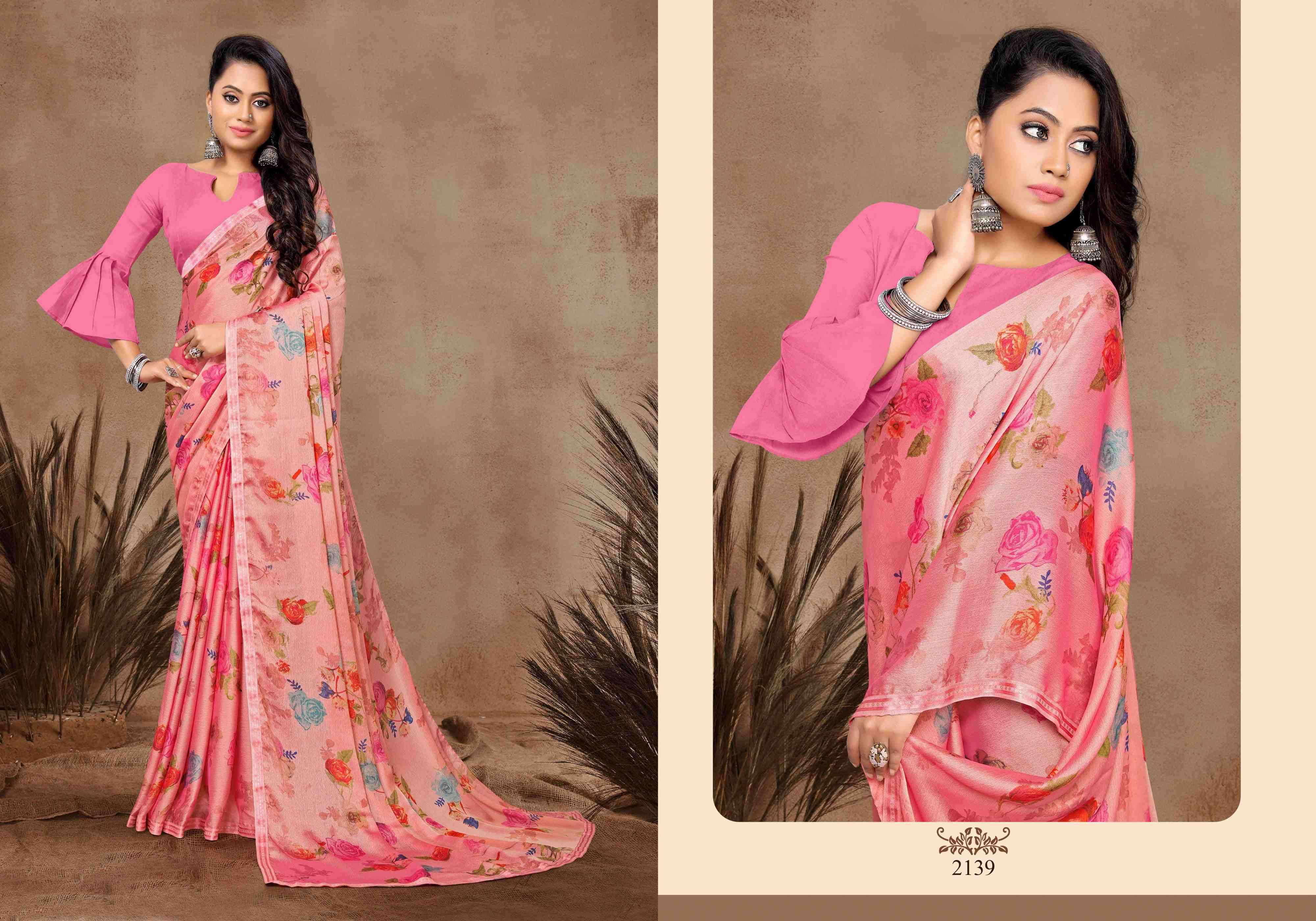 KASHMIRA BY BARGAD INDIAN TRADITIONAL WEAR COLLECTION BEAUTIFUL STYLISH FANCY COLORFUL PARTY WEAR & OCCASIONAL WEAR CHIFFON SAREES AT WHOLESALE PRICE