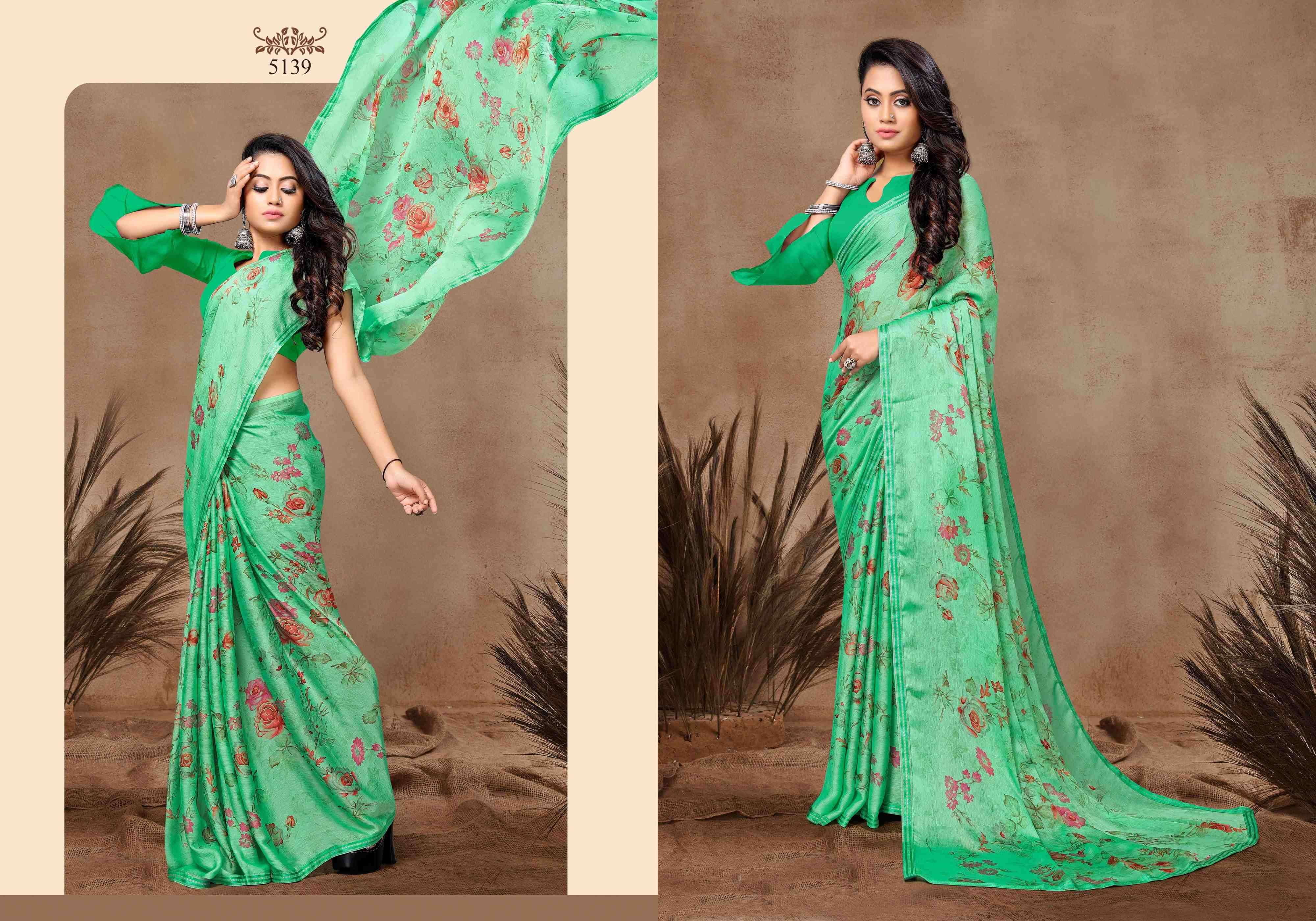 KASHMIRA BY BARGAD INDIAN TRADITIONAL WEAR COLLECTION BEAUTIFUL STYLISH FANCY COLORFUL PARTY WEAR & OCCASIONAL WEAR CHIFFON SAREES AT WHOLESALE PRICE