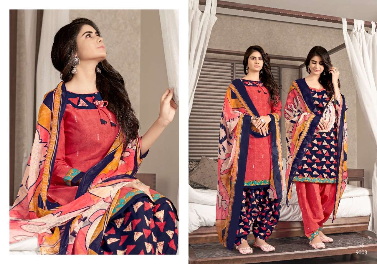 NON STOP VOL-49 BY SWEETY FASHION 9001 TO 9012 SERIES BEAUTIFUL SUITS COLORFUL STYLISH FANCY CASUAL WEAR & ETHNIC WEAR SOFT COTTON PRINT DRESSES AT WHOLESALE PRICE