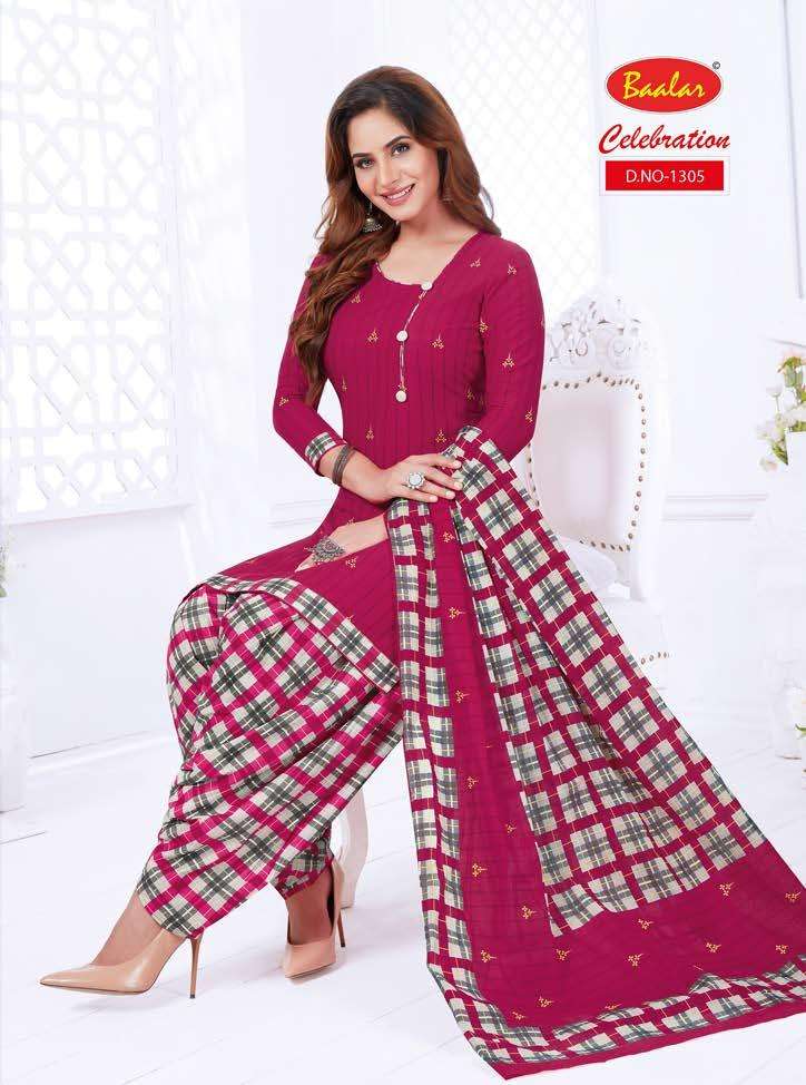 CELEBRATION REMIX VOL-3 BY BAALAR BEAUTIFUL STYLISH SUITS FANCY COLORFUL CASUAL WEAR & ETHNIC WEAR & READY TO WEAR PURE COTTON PRINTED DRESSES AT WHOLESALE PRICE