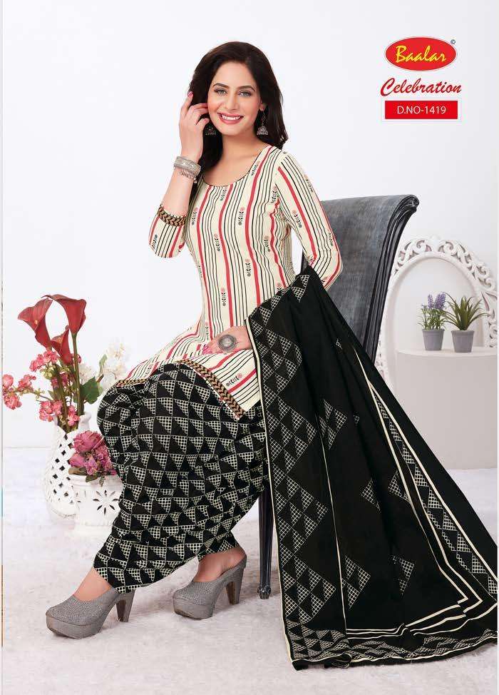 CELEBRATION REMIX VOL-3 BY BAALAR BEAUTIFUL STYLISH SUITS FANCY COLORFUL CASUAL WEAR & ETHNIC WEAR & READY TO WEAR PURE COTTON PRINTED DRESSES AT WHOLESALE PRICE