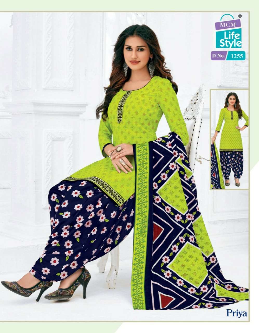 PRIYA VOL-12 NX BY MCM LIFESTYLE BEAUTIFUL SUITS COLORFUL STYLISH FANCY CASUAL WEAR & ETHNIC WEAR COTTON DRESSES AT WHOLESALE PRICE