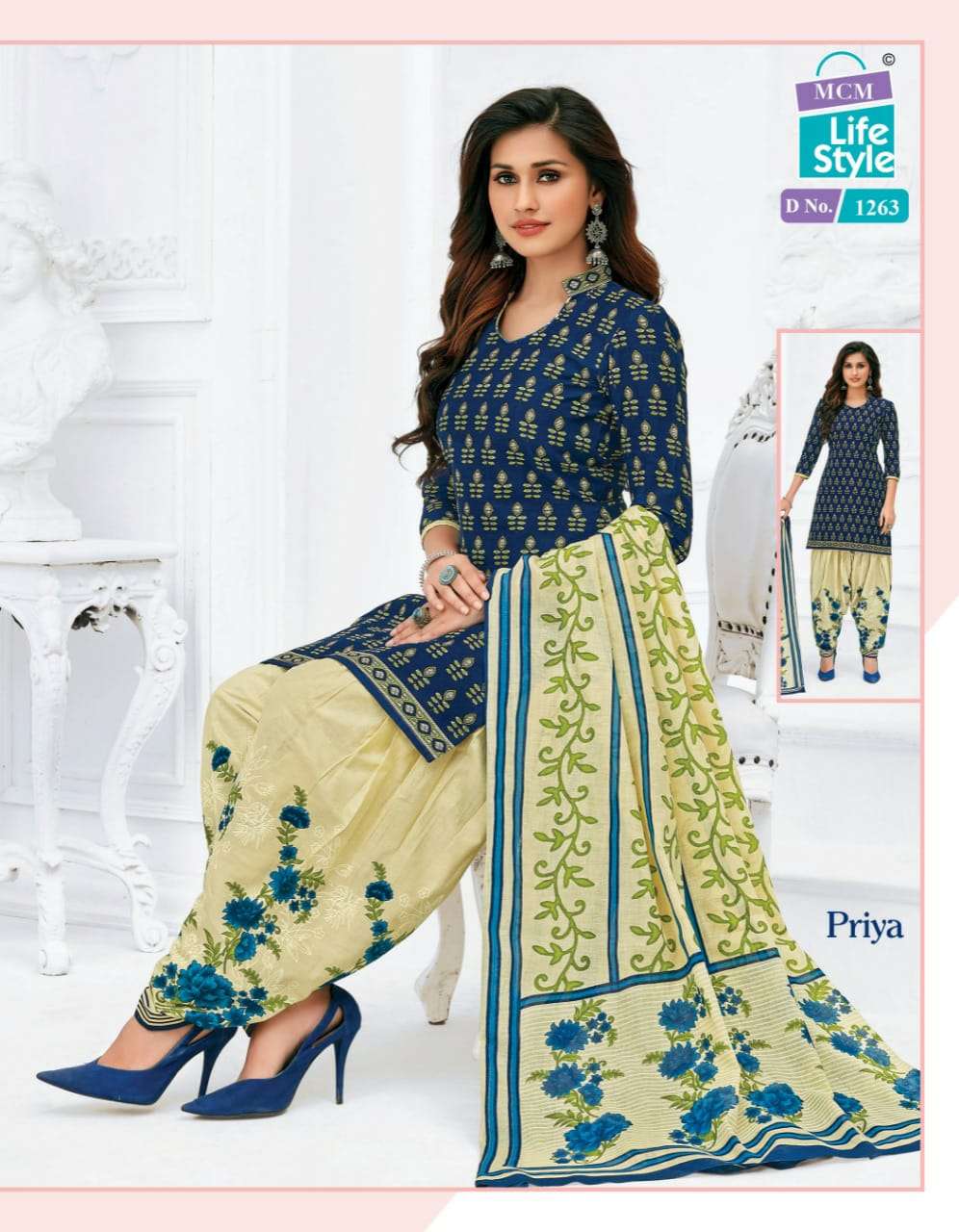 PRIYA VOL-12 NX BY MCM LIFESTYLE BEAUTIFUL SUITS COLORFUL STYLISH FANCY CASUAL WEAR & ETHNIC WEAR COTTON DRESSES AT WHOLESALE PRICE