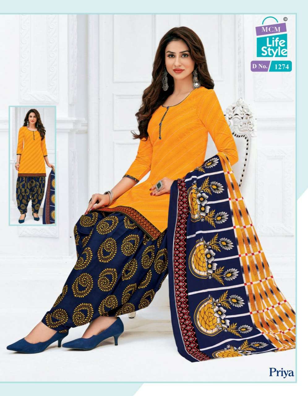 PRIYA VOL-12 NX BY MCM LIFESTYLE BEAUTIFUL SUITS COLORFUL STYLISH FANCY CASUAL WEAR & ETHNIC WEAR COTTON DRESSES AT WHOLESALE PRICE