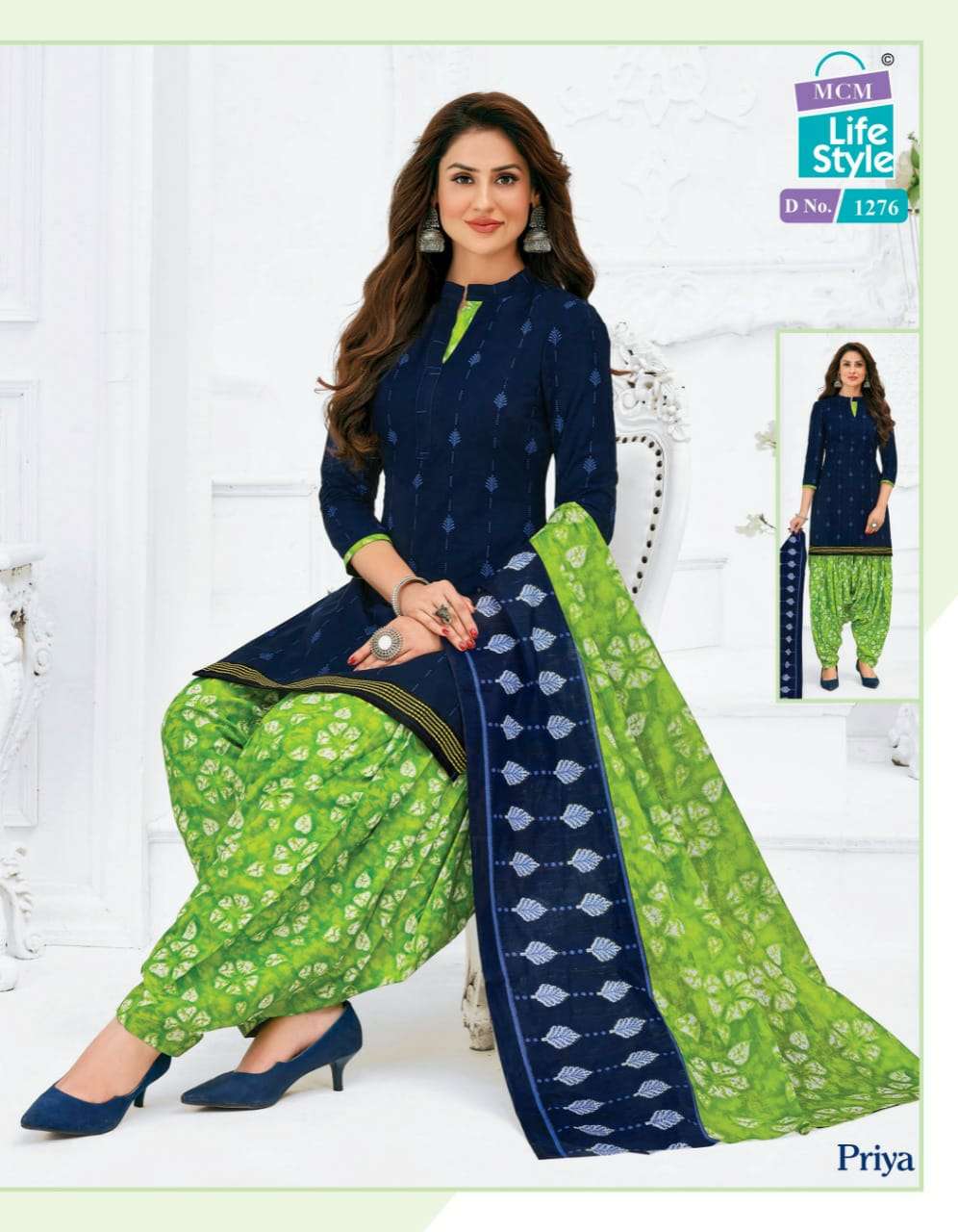 PRIYA VOL-12 NX BY MCM LIFESTYLE BEAUTIFUL SUITS COLORFUL STYLISH FANCY CASUAL WEAR & ETHNIC WEAR COTTON DRESSES AT WHOLESALE PRICE