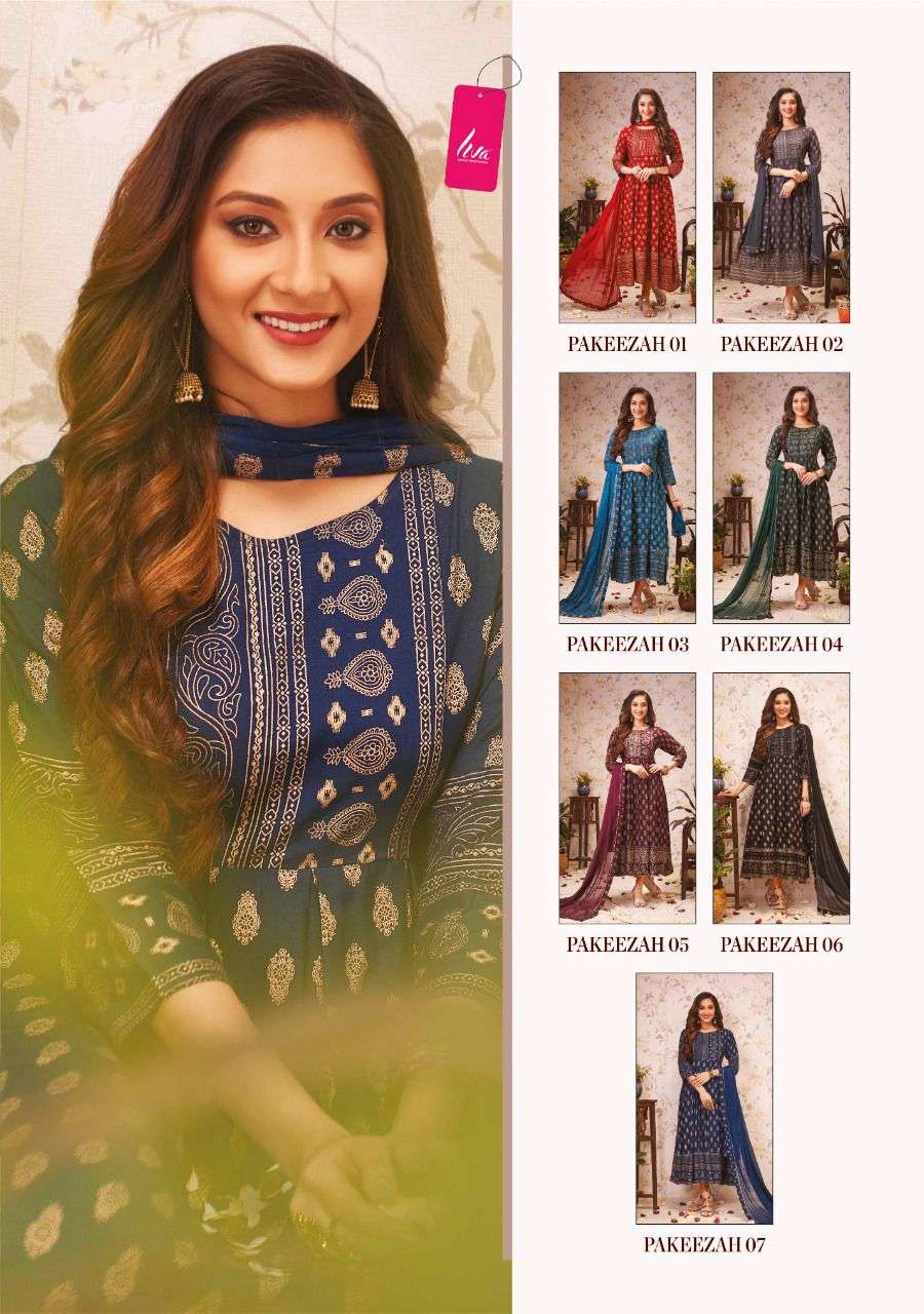 PAKEEZAH BY WANNA 01 TO 07 SERIES BEAUTIFUL STYLISH FANCY COLORFUL CASUAL WEAR & ETHNIC WEAR RAYON SLUB GOWNS WITH DUPATTA AT WHOLESALE PRICE