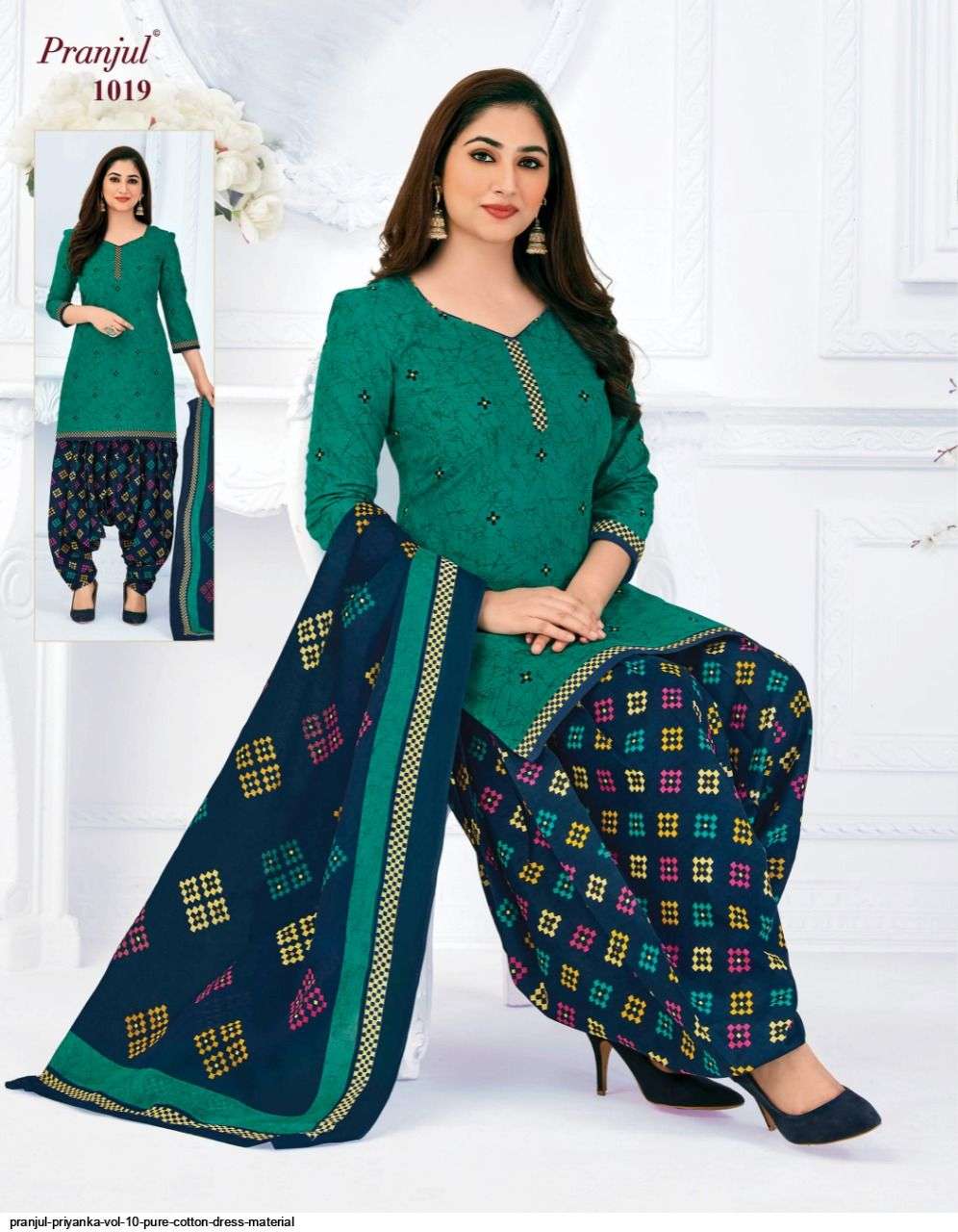 PRIYANKA VOL-10 BY PRANJUL 1001 TO 1040 SERIES BEAUTIFUL SUITS STYLISH FANCY COLORFUL CASUAL WEAR & ETHNIC WEAR PURE COTTON PRINTED DRESSES AT WHOLESALE PRICE