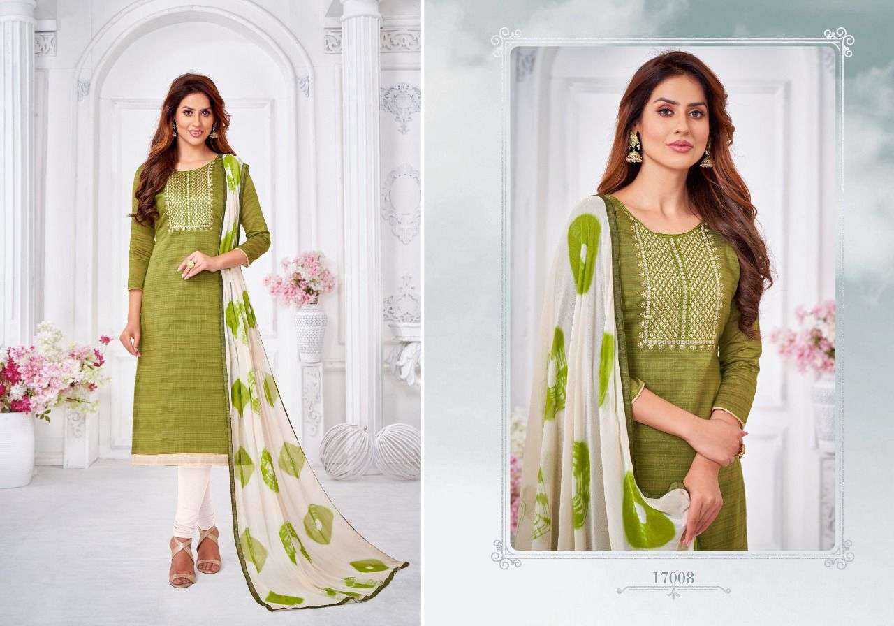 AUTOGRAPH VOL-17 BY SHAGUN LIFESTYLE 17001 TO 17012 SERIES BEAUTIFUL STYLISH SHARARA SUITS FANCY COLORFUL CASUAL WEAR & ETHNIC WEAR & READY TO WEAR SLUB WITH WORK DRESSES AT WHOLESALE PRICE