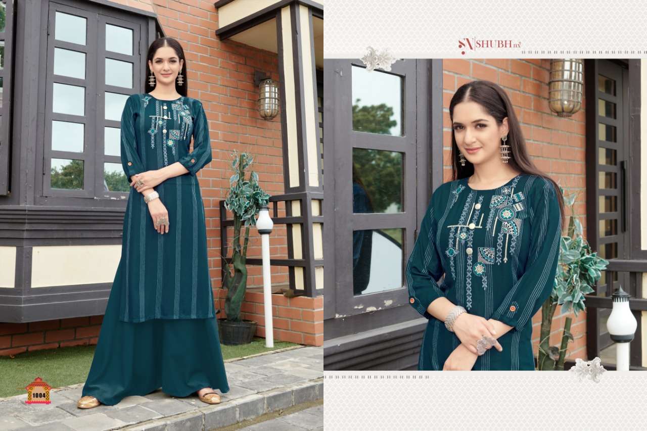 ANAMIKA BY SHUBH NX 1001 TO 1006 SERIES DESIGNER STYLISH FANCY COLORFUL BEAUTIFUL PARTY WEAR & ETHNIC WEAR COLLECTION RAYON WITH WORK KURTIS AT WHOLESALE PRICE
