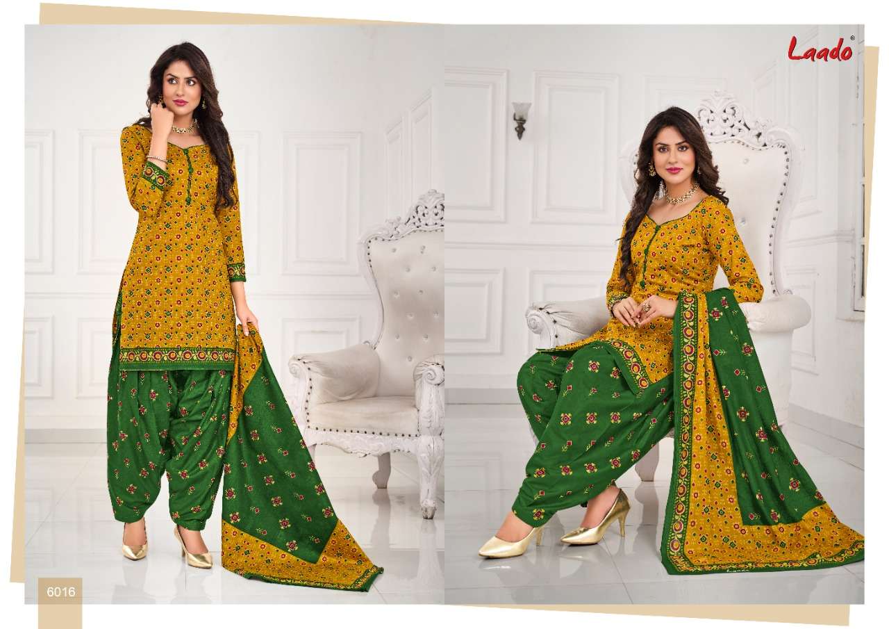 LAADO VOL-60 BY LAADO 6001 TO 6020 SERIES BEAUTIFUL SUITS STYLISH FANCY COLORFUL PARTY WEAR & OCCASIONAL WEAR PURE COTTON PRINTED DRESSES AT WHOLESALE PRICE