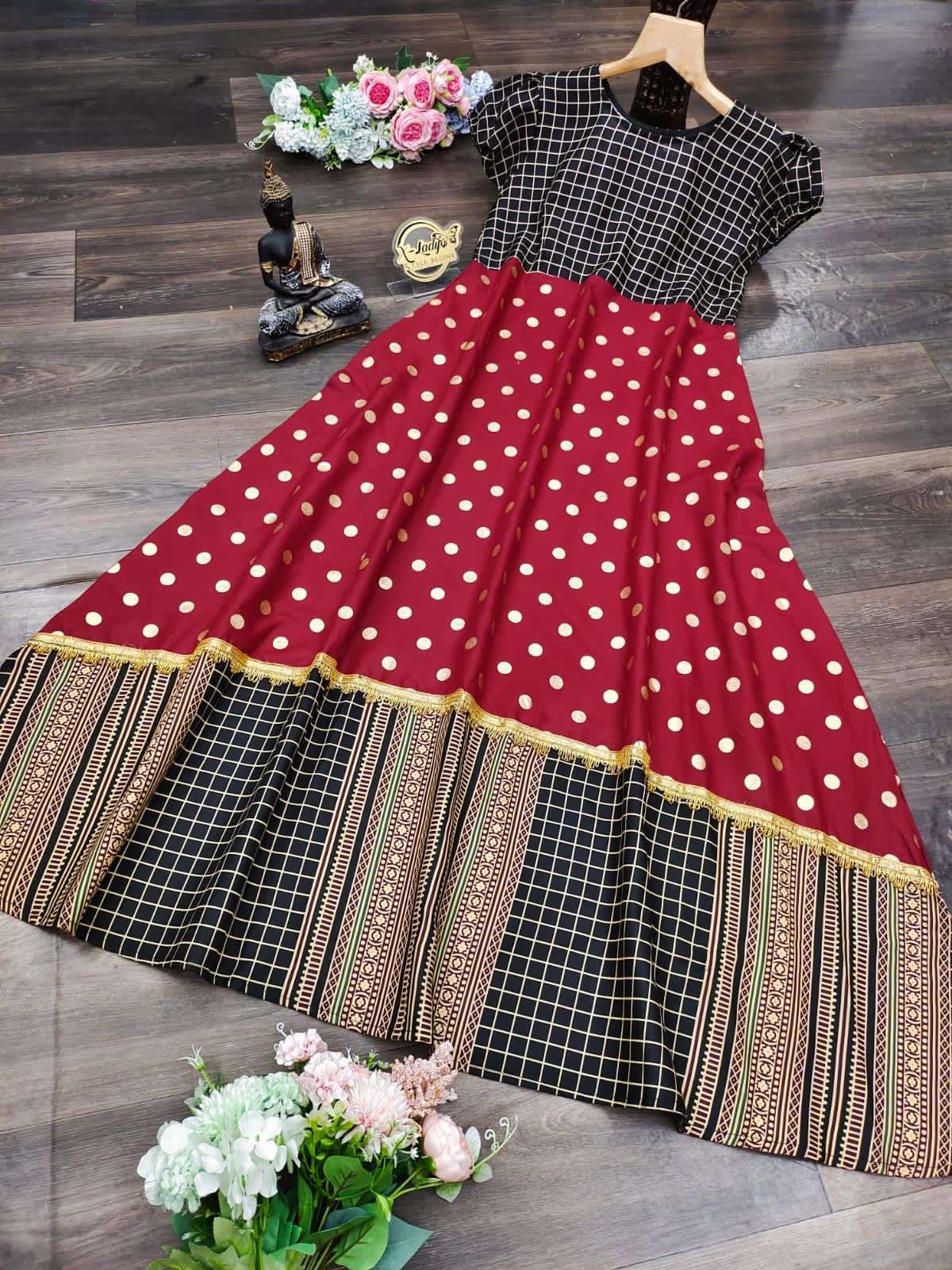 FUMKA GOWN VOL-2 BY FASHID WHOLESALE BEAUTIFUL STYLISH FANCY COLORFUL CASUAL WEAR & ETHNIC WEAR SLUB GOWNS AT WHOLESALE PRICE