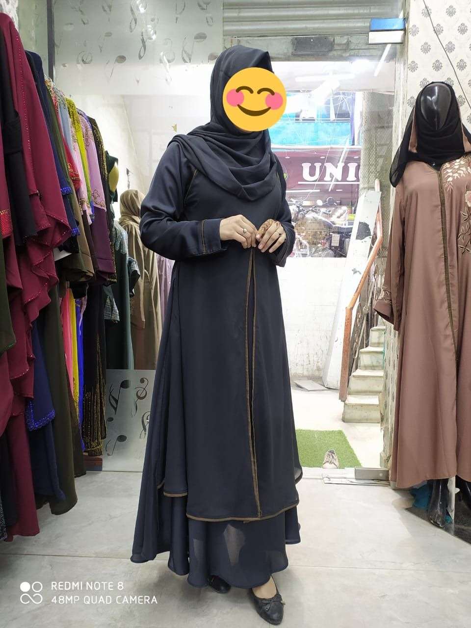 DOUBLE LAYER SLIT 3 BUTTON BY FASHID WHOLESALE 01 TO 10 SERIES BEAUTIFUL STYLISH FANCY COLORFUL CASUAL WEAR & ETHNIC WEAR FANCY BURQA AT WHOLESALE PRICE