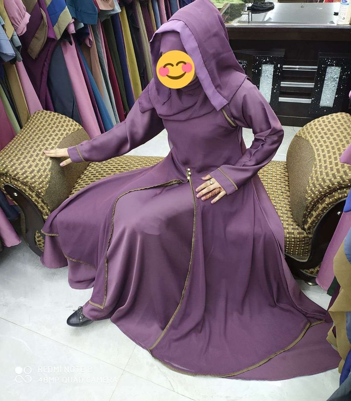 DOUBLE LAYER SLIT 3 BUTTON BY FASHID WHOLESALE 01 TO 10 SERIES BEAUTIFUL STYLISH FANCY COLORFUL CASUAL WEAR & ETHNIC WEAR FANCY BURQA AT WHOLESALE PRICE