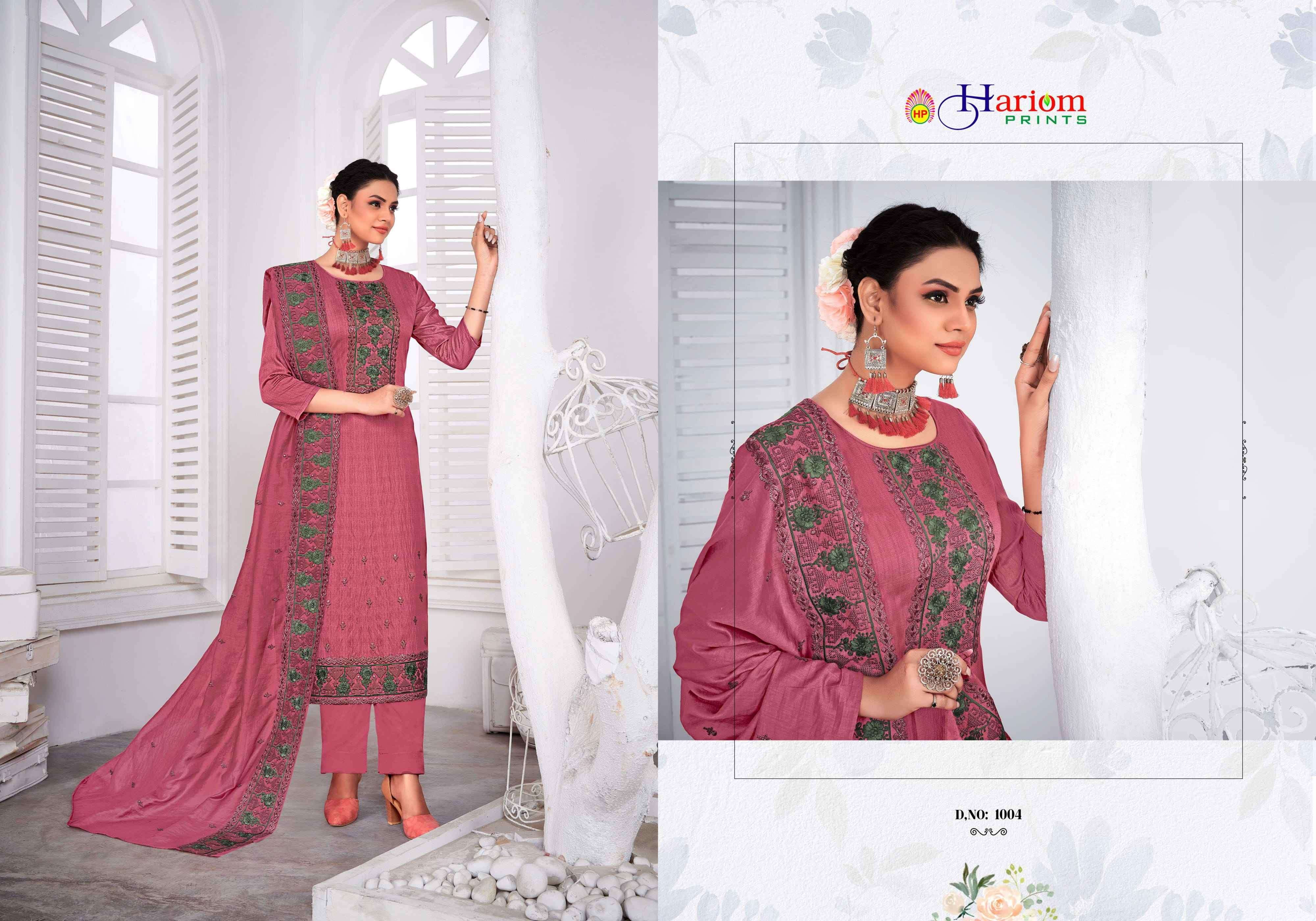 ZAHAK BY HARIOM PRINTS 1001 TO 1006 SERIES BEAUTIFUL STYLISH SUITS FANCY COLORFUL CASUAL WEAR & ETHNIC WEAR & READY TO WEAR SOFT SATIN DRESSES AT WHOLESALE PRICE