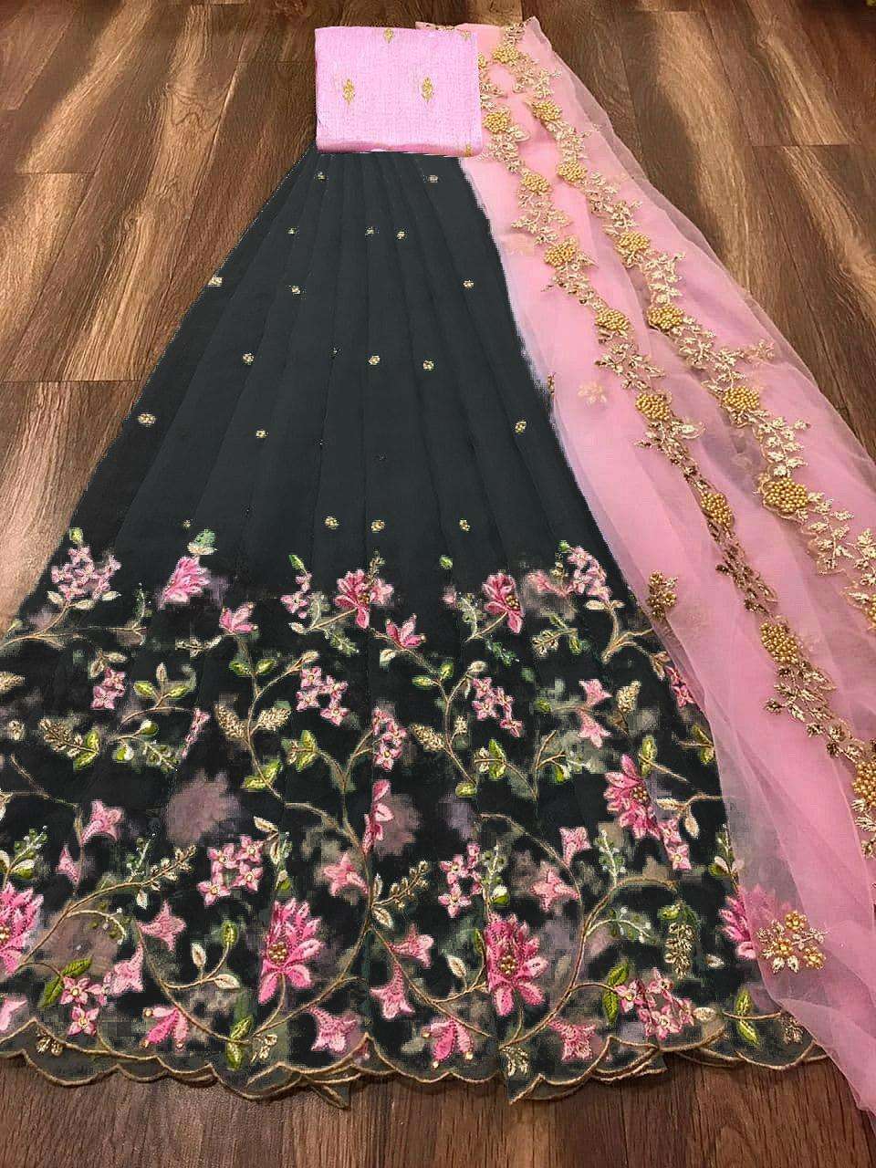 Kr-1011 By Fashid Wholesale 01 To 04 Series Indian Traditional Beautiful Stylish Designer Banarasi Silk Jacquard Embroidered Party Wear Heavy Net Lehengas At Wholesale Price