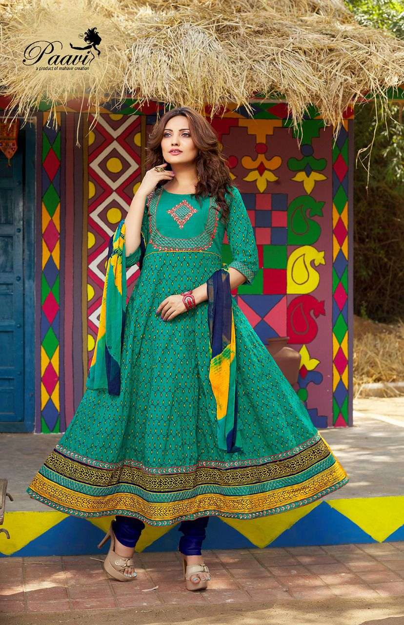 PANNA VOL-17 BY PAAVI 1001 TO 1008 SERIES BEAUTIFUL SUITS COLORFUL STYLISH FANCY CASUAL WEAR & ETHNIC WEAR CAMBRIC COTTON DRESSES AT WHOLESALE PRICE