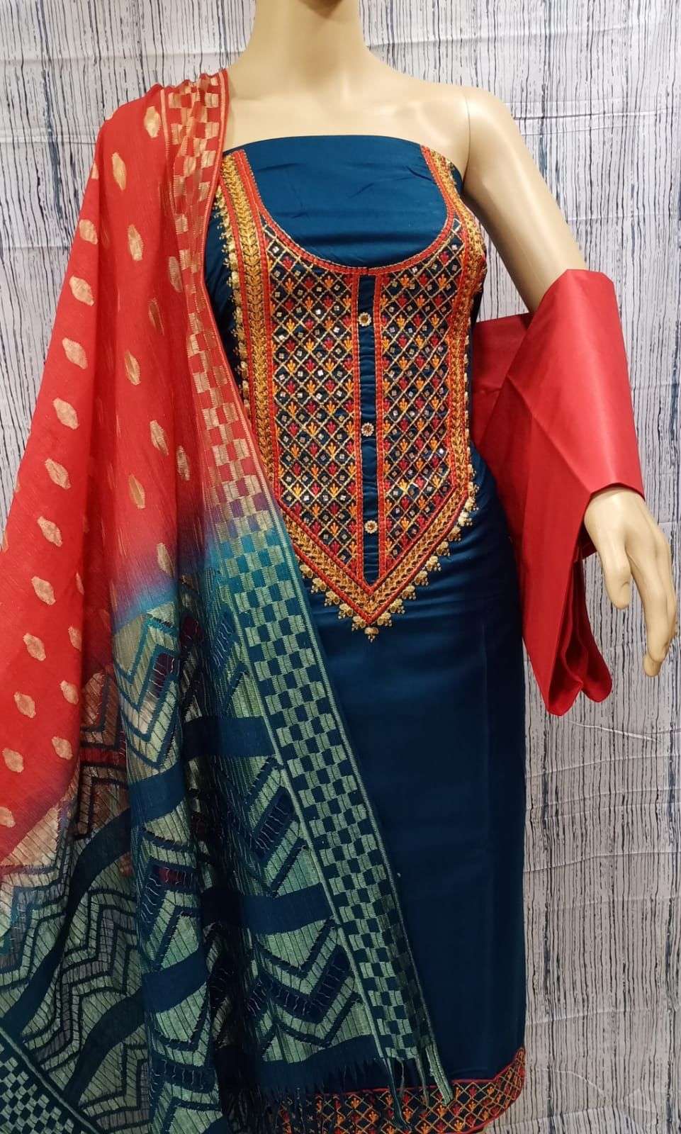 VD-04-363 BY FASHID WHOLESALE 01 TO 04 SERIES STYLISH FANCY COLORFUL BEAUTIFUL PARTY WEAR & ETHNIC WEAR COLLECTION COTTON DRESS AT WHOLESALE PRICE