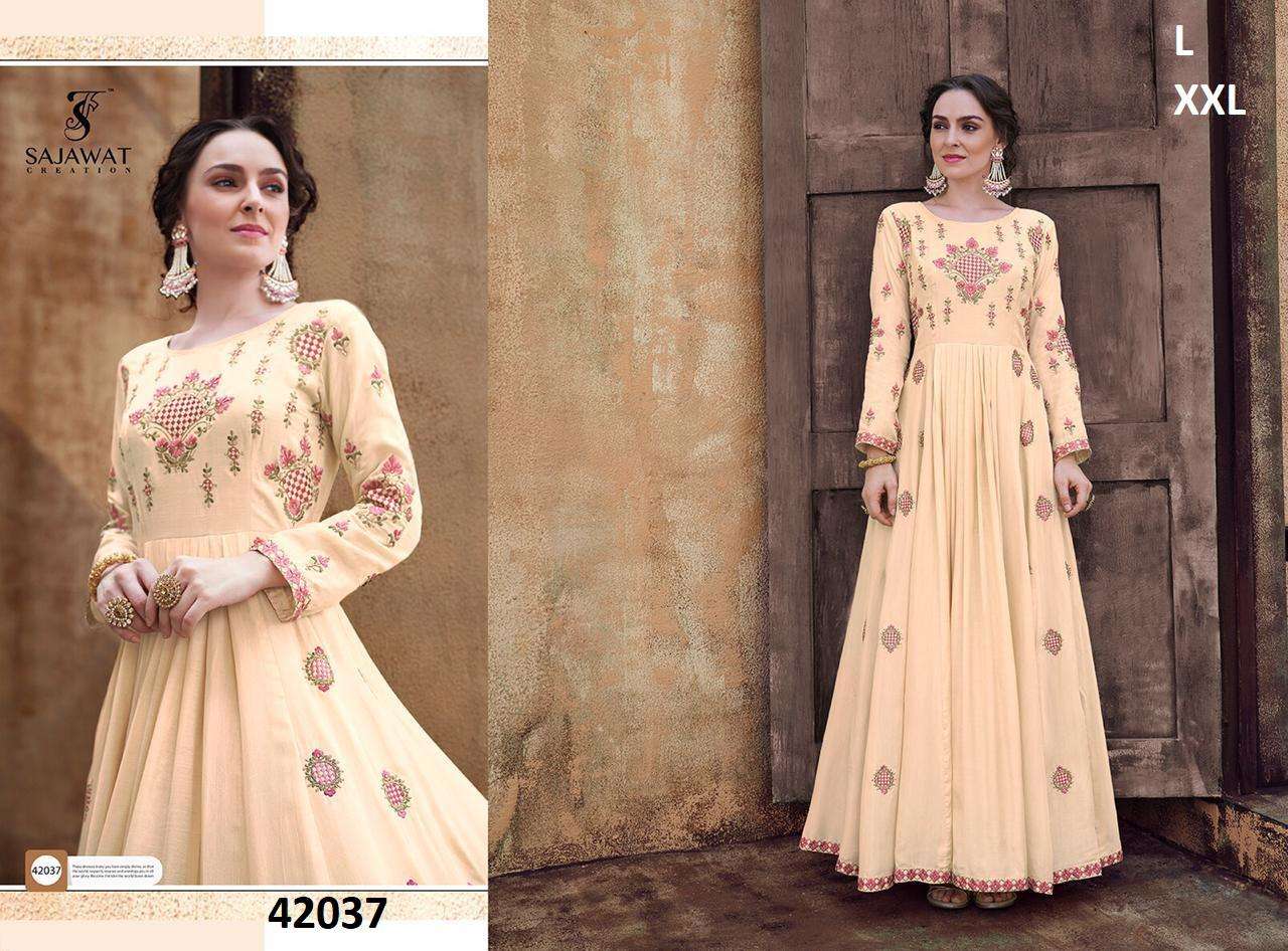 Rangriti Nx By Sajawat Creation Designer Kurti Beautiful Stylish Fancy Colorful Party Wear & Occasional Wear Heavy Rayon Kurti At Wholesale Price