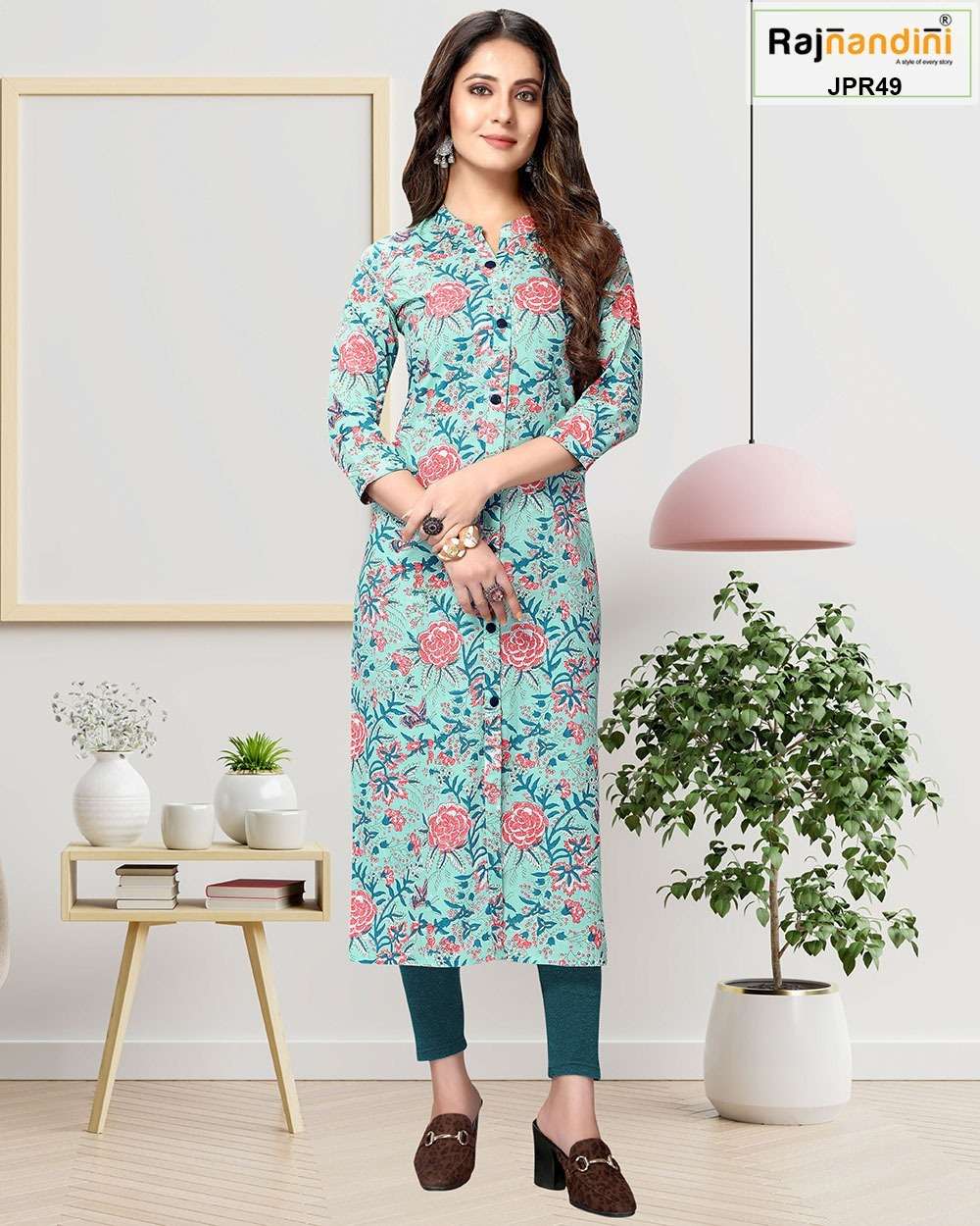 PRINT VOL-10 BY RAJNANDINI 1001 TO 1006 SERIES DESIGNER STYLISH FANCY COLORFUL BEAUTIFUL PARTY WEAR & ETHNIC WEAR COLLECTION PURE COTTON PRINT KURTIS AT WHOLESALE PRICE