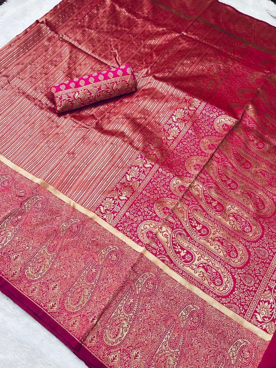 343 BY FASHID WHOLESALE 01 TO 05 SERIES SF INDIAN TRADITIONAL WEAR COLLECTION BEAUTIFUL STYLISH FANCY COLORFUL PARTY WEAR & OCCASIONAL WEAR LICHI SILK SAREES AT WHOLESALE PRICE