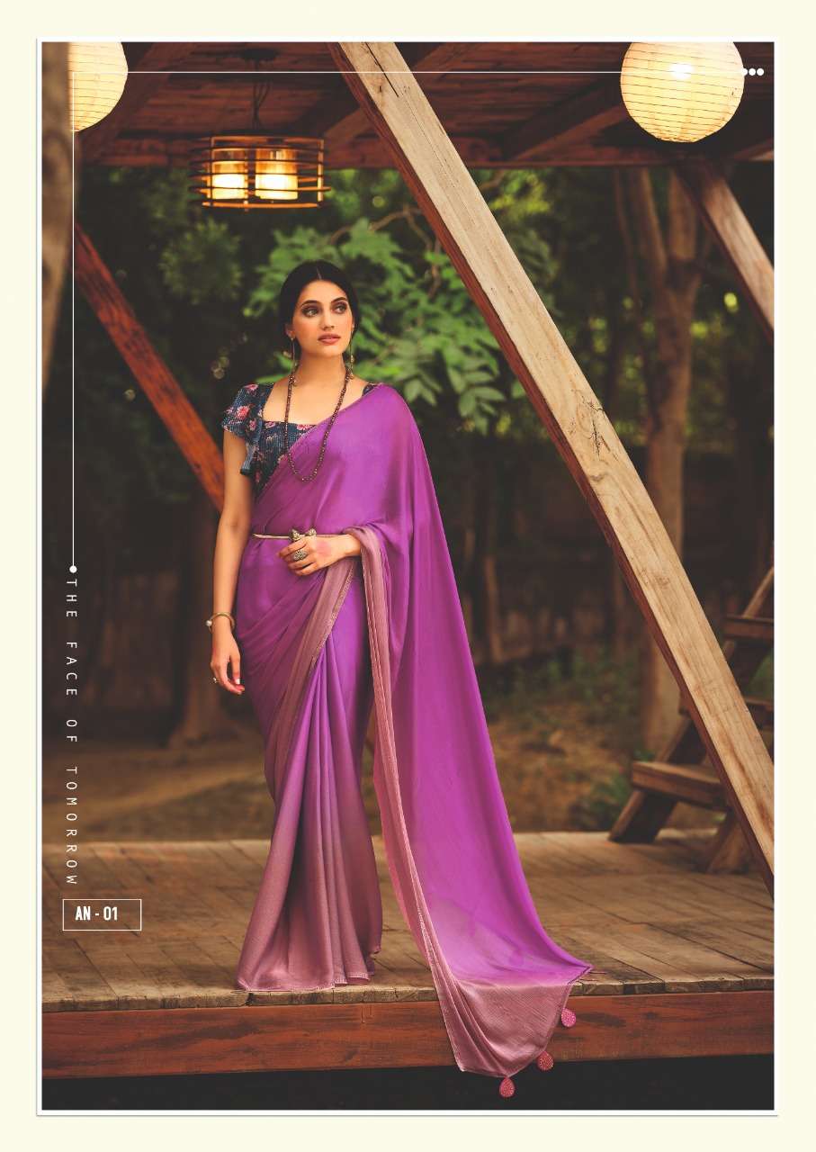 Aruna By Sr 01 To 10 Series Indian Traditional Wear Collection Beautiful Stylish Fancy Colorful Party Wear & Occasional Wear Velvet Chiffon Sarees At Wholesale Price