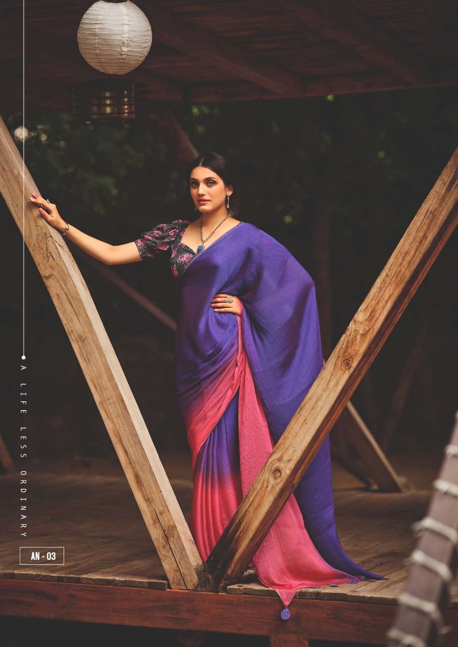 Aruna By Sr 01 To 10 Series Indian Traditional Wear Collection Beautiful Stylish Fancy Colorful Party Wear & Occasional Wear Velvet Chiffon Sarees At Wholesale Price