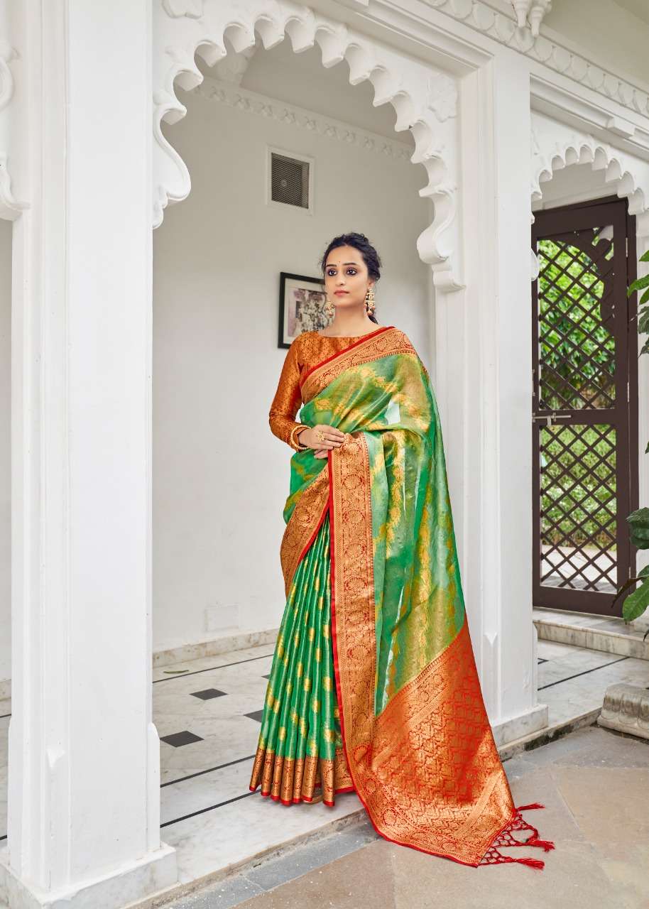 Aspen By Rajyog 7601 To 7606 Series Indian Traditional Wear Collection Beautiful Stylish Fancy Colorful Party Wear & Occasional Wear Soft Tissue Silk Sarees At Wholesale Price