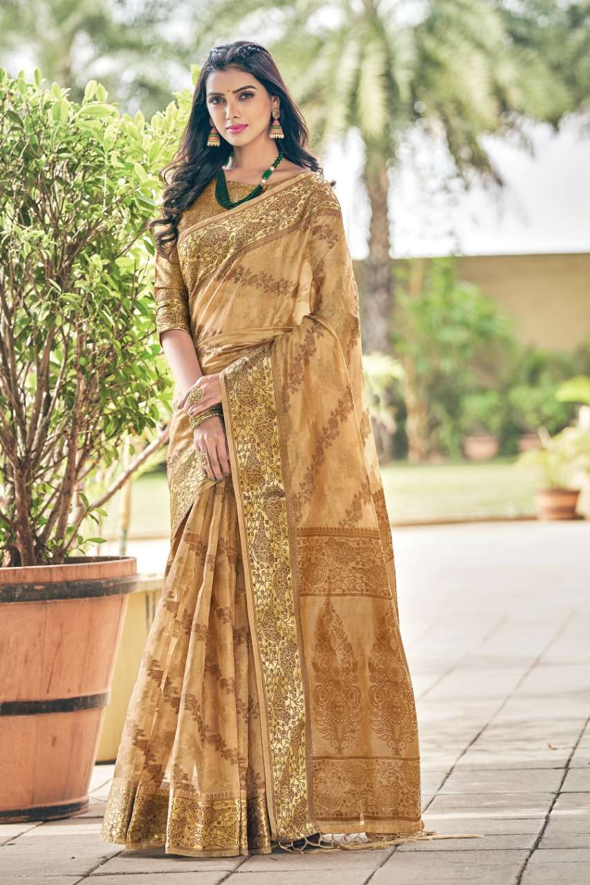 SHAILJA BY SANGAM PRINTS 1301 TO 1306 SERIES INDIAN TRADITIONAL WEAR COLLECTION BEAUTIFUL STYLISH FANCY COLORFUL PARTY WEAR & OCCASIONAL WEAR ORGANZA SAREES AT WHOLESALE PRICE