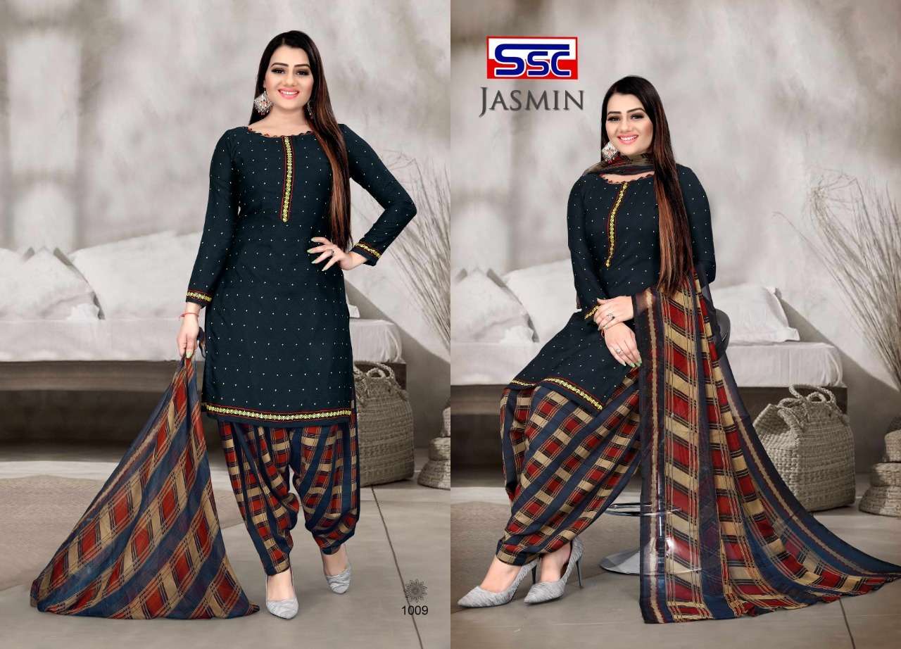 JASMIN VOL-18 BY SHREE SHANTI CREATION 1001 TO 1012 SERIES BEAUTIFUL SUITS STYLISH FANCY COLORFUL PARTY WEAR & OCCASIONAL WEAR HEAVY MICRO PRINT DRESSES AT WHOLESALE PRICE