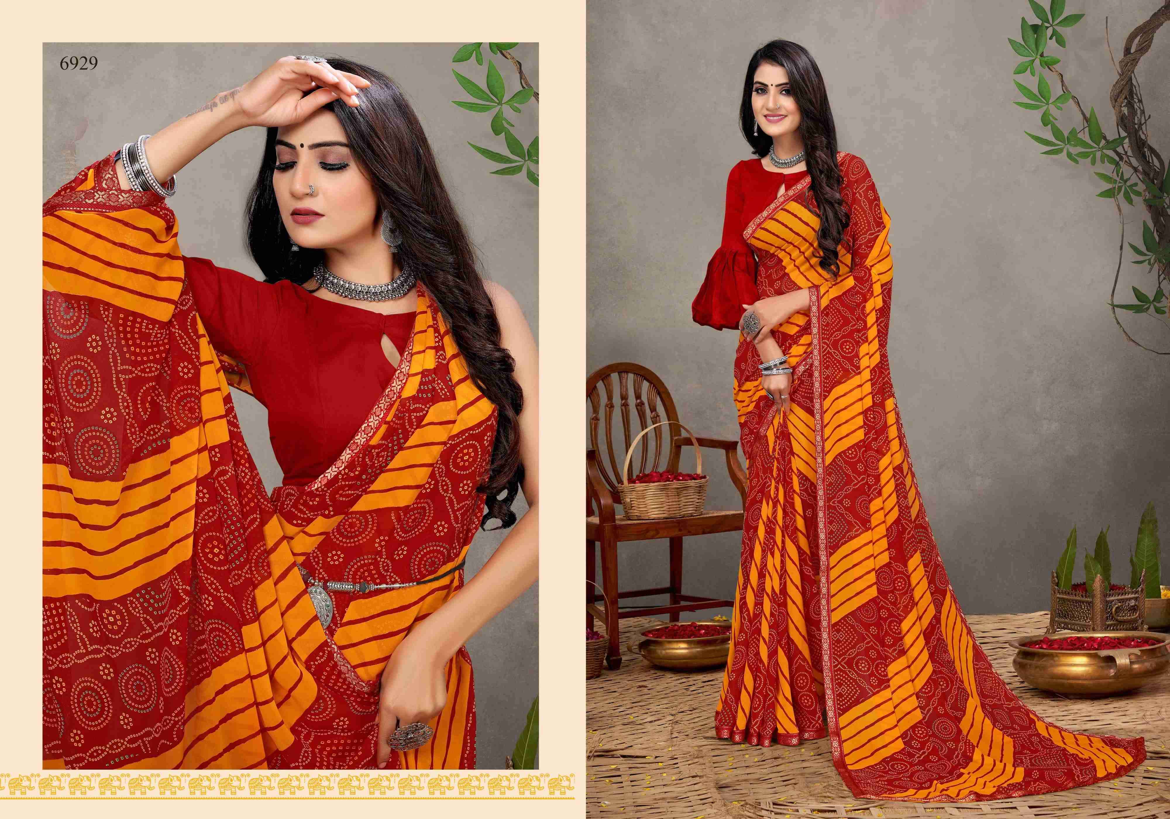 AARTI BY BARGAD INDIAN TRADITIONAL WEAR COLLECTION BEAUTIFUL STYLISH FANCY COLORFUL PARTY WEAR & OCCASIONAL WEAR WEIGHTLESS PRINT SAREES AT WHOLESALE PRICE