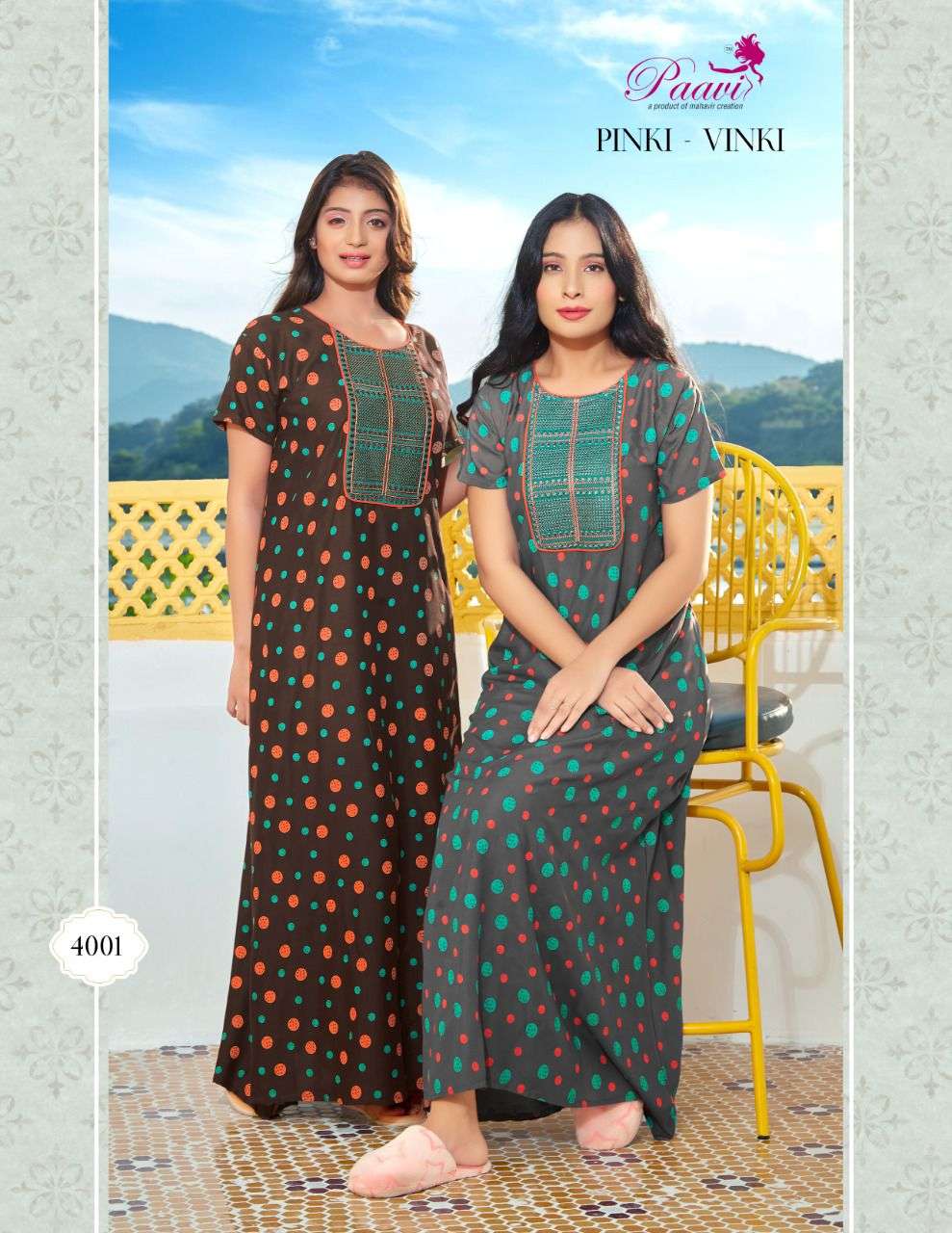 PINKI VINKI VOL-6 BY PAAVI BEAUTIFUL STYLISH FANCY COLORFUL CASUAL WEAR & ETHNIC WEAR RAYON PRINT GOWNS AT WHOLESALE PRICE