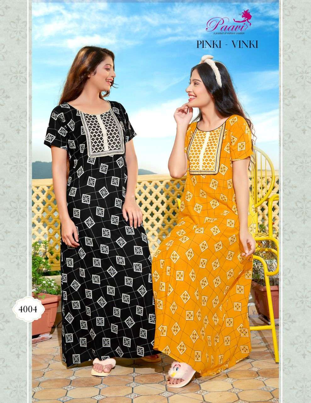 PINKI VINKI VOL-6 BY PAAVI BEAUTIFUL STYLISH FANCY COLORFUL CASUAL WEAR & ETHNIC WEAR RAYON PRINT GOWNS AT WHOLESALE PRICE