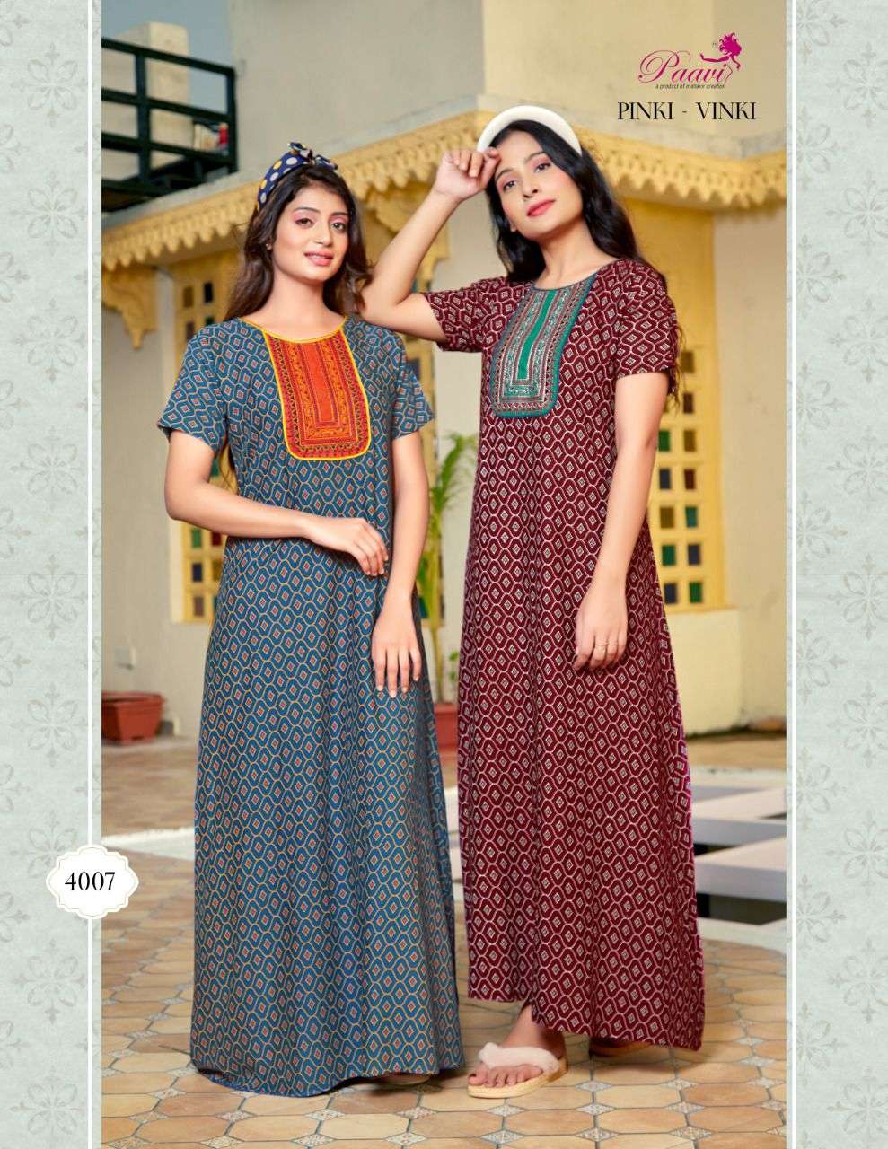 PINKI VINKI VOL-6 BY PAAVI BEAUTIFUL STYLISH FANCY COLORFUL CASUAL WEAR & ETHNIC WEAR RAYON PRINT GOWNS AT WHOLESALE PRICE
