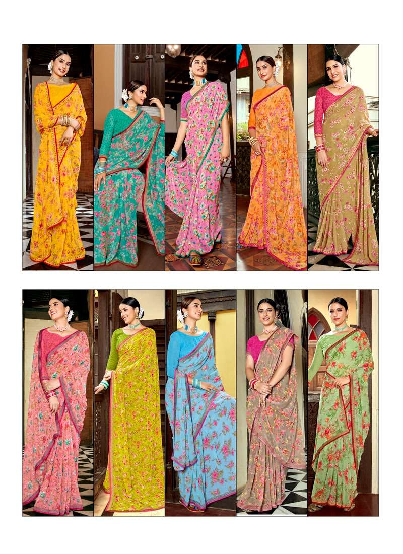 RASHMI BY ANTRA 75281 TO 75290 SERIES INDIAN TRADITIONAL WEAR COLLECTION BEAUTIFUL STYLISH FANCY COLORFUL PARTY WEAR & OCCASIONAL WEAR WEIGHTLESS SAREES AT WHOLESALE PRICE