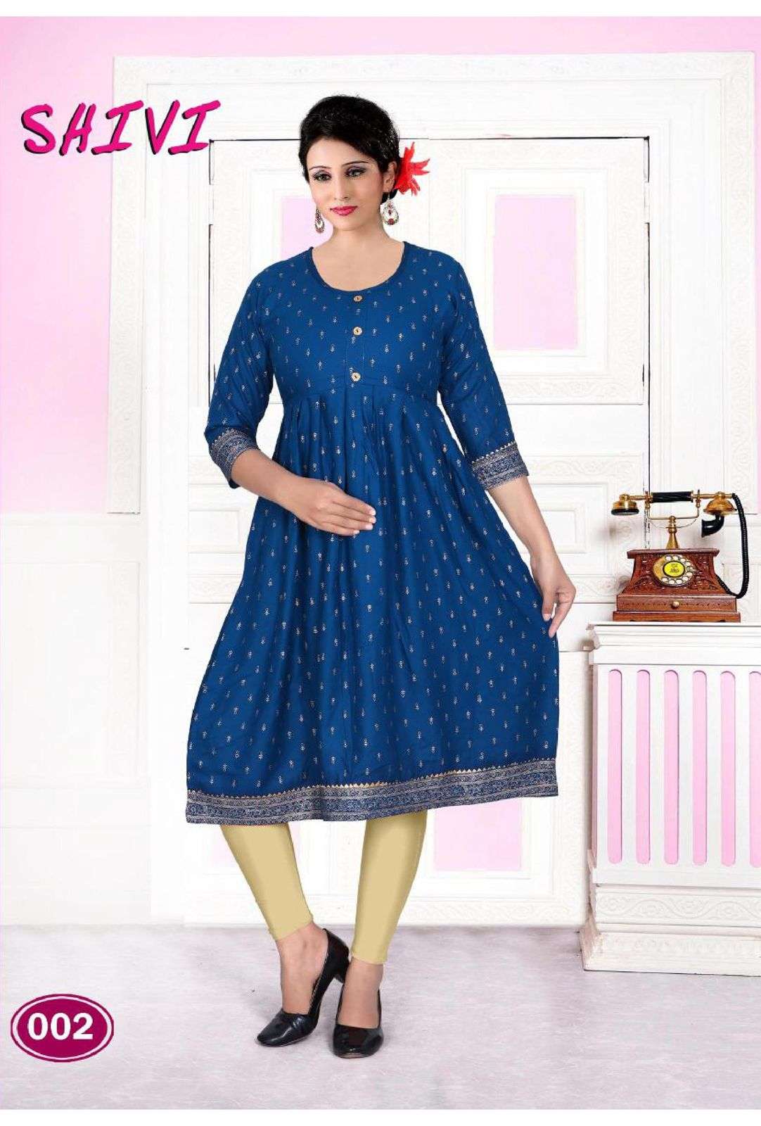 SHIVI VOL-2 BY BEAUTY QUEEN 001 TO 010 SERIES DESIGNER STYLISH FANCY COLORFUL BEAUTIFUL PARTY WEAR & ETHNIC WEAR COLLECTION HEAVY RAYON GOLD PRINT KURTIS AT WHOLESALE PRICE