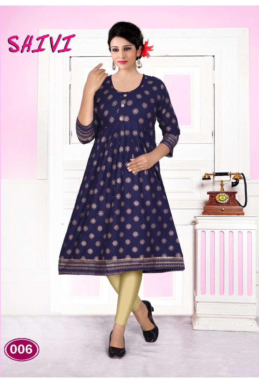 SHIVI VOL-2 BY BEAUTY QUEEN 001 TO 010 SERIES DESIGNER STYLISH FANCY COLORFUL BEAUTIFUL PARTY WEAR & ETHNIC WEAR COLLECTION HEAVY RAYON GOLD PRINT KURTIS AT WHOLESALE PRICE