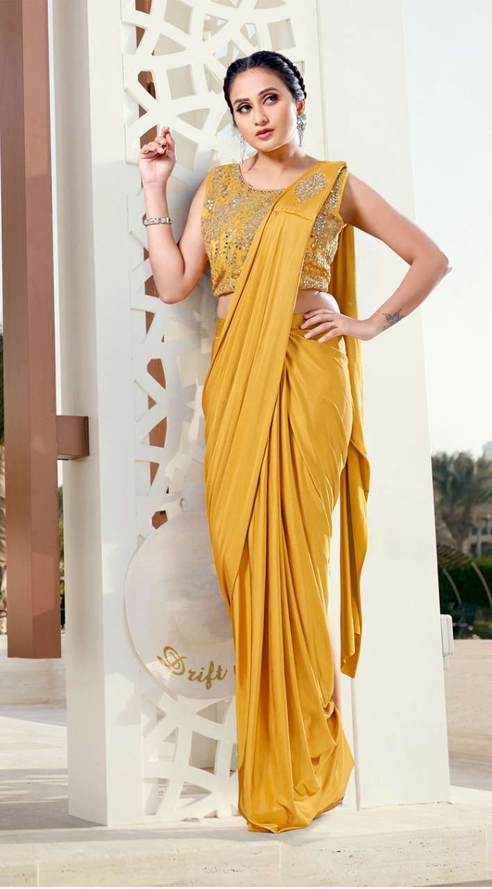 1015763 BY FASHID WHOLESALE A TO D SERIES INDIAN TRADITIONAL WEAR COLLECTION BEAUTIFUL STYLISH FANCY COLORFUL PARTY WEAR & OCCASIONAL WEAR IMPORTED LYCRA SAREES AT WHOLESALE PRICE