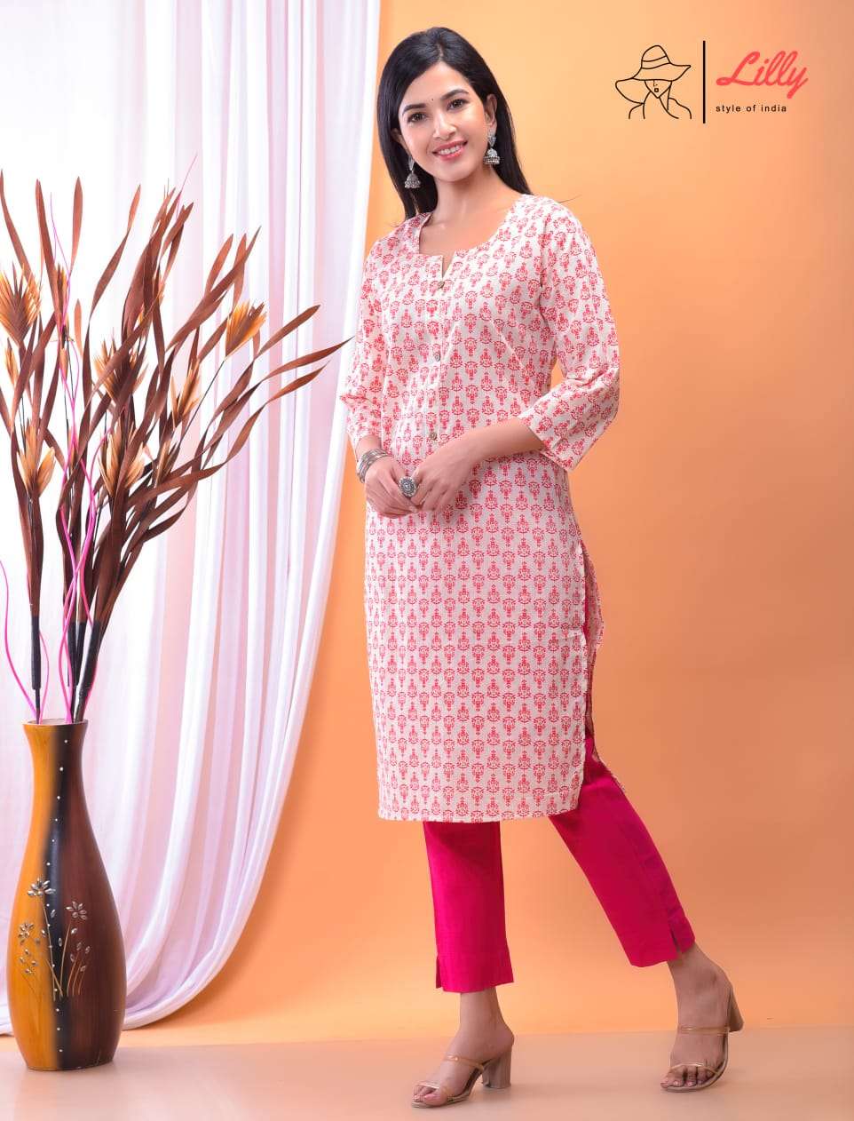 NENA BY LILLY 01 TO 09 SERIES DESIGNER STYLISH FANCY COLORFUL BEAUTIFUL PARTY WEAR & ETHNIC WEAR COLLECTION PURE MAL COTTON KURTIS AT WHOLESALE PRICE