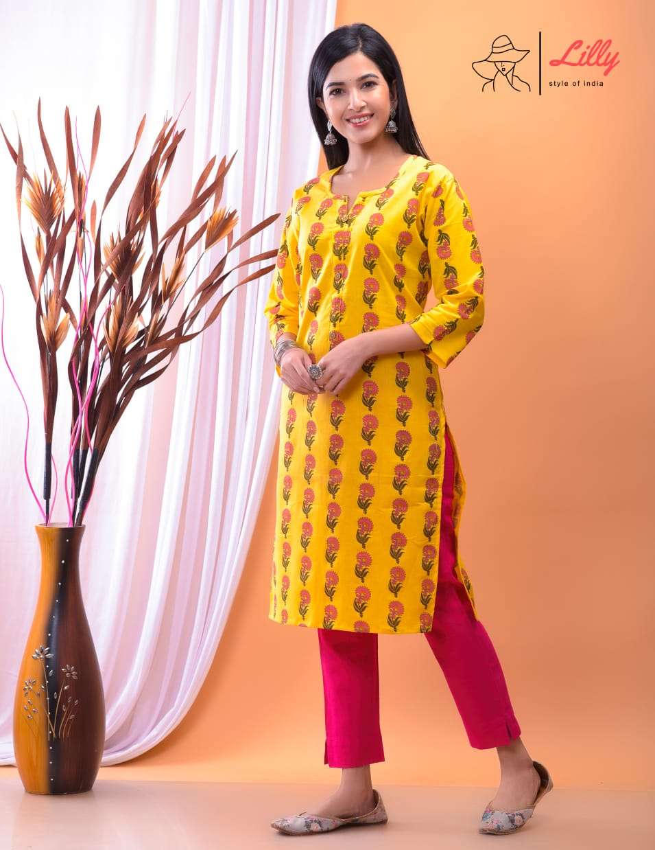 NENA BY LILLY 01 TO 09 SERIES DESIGNER STYLISH FANCY COLORFUL BEAUTIFUL PARTY WEAR & ETHNIC WEAR COLLECTION PURE MAL COTTON KURTIS AT WHOLESALE PRICE