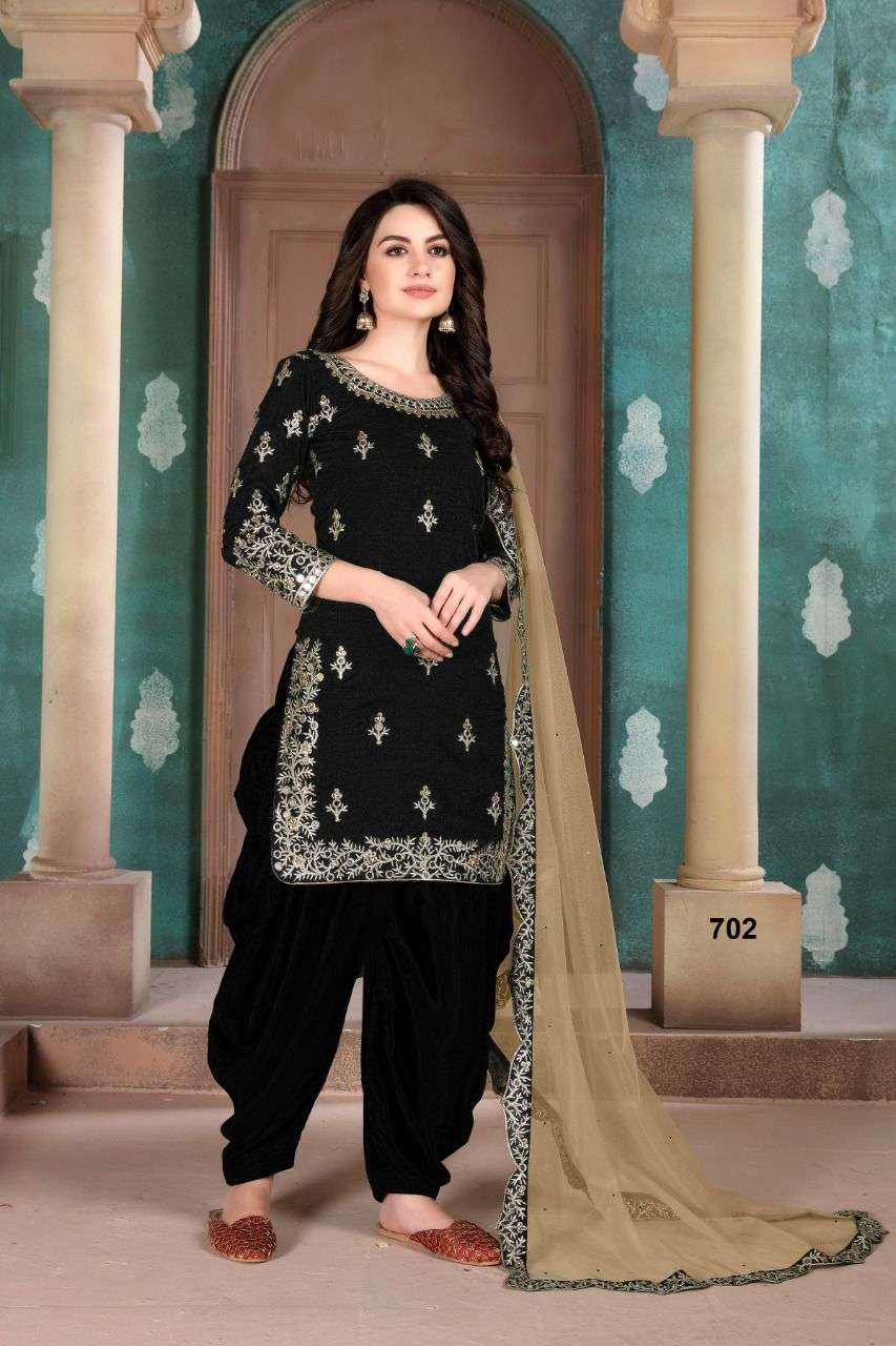 Aanaya Vol-107 By Twisha 701 To 704 Series Beautiful Patiyala Suits Stylish Fancy Colorful Party Wear & Occasional Wear Art Silk Embroidery Dresses At Wholesale Price