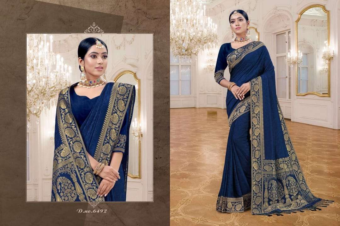 NAISHA BY PATANG SAREES 6491 TO 6496 SERIES INDIAN TRADITIONAL WEAR COLLECTION BEAUTIFUL STYLISH FANCY COLORFUL PARTY WEAR & OCCASIONAL WEAR PURE SILK SAREES AT WHOLESALE PRICE
