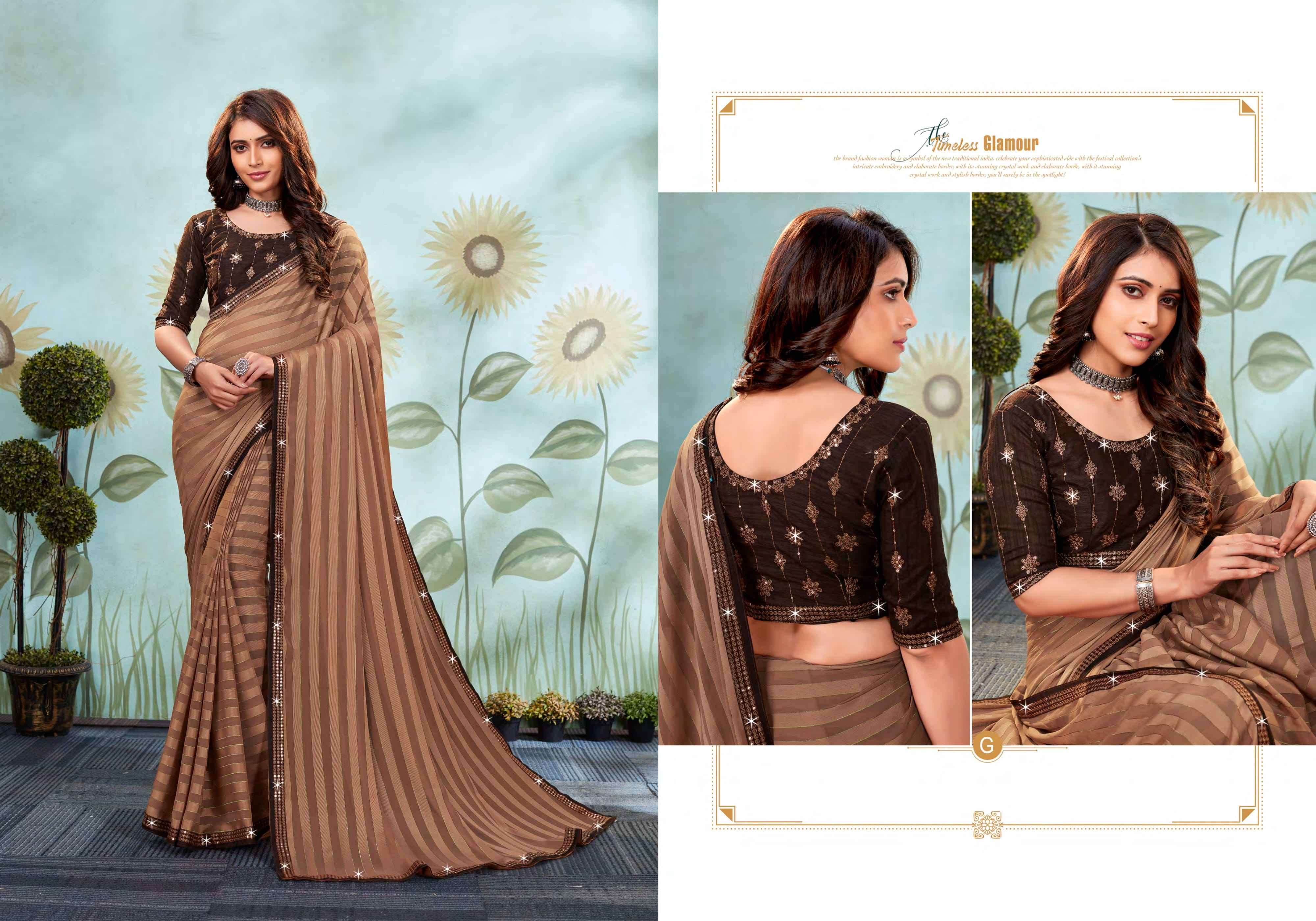 MASTANI BY SHRAVYA FASHION A TO H SERIES INDIAN TRADITIONAL WEAR COLLECTION BEAUTIFUL STYLISH FANCY COLORFUL PARTY WEAR & OCCASIONAL WEAR FANCY SAREES AT WHOLESALE PRICE