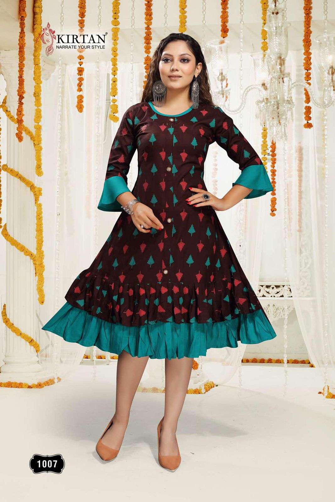 AAROHI BY KIRTAN 1001 TO 1008 SERIES DESIGNER STYLISH FANCY COLORFUL BEAUTIFUL PARTY WEAR & ETHNIC WEAR COLLECTION RAYON PRINT KURTIS AT WHOLESALE PRICE